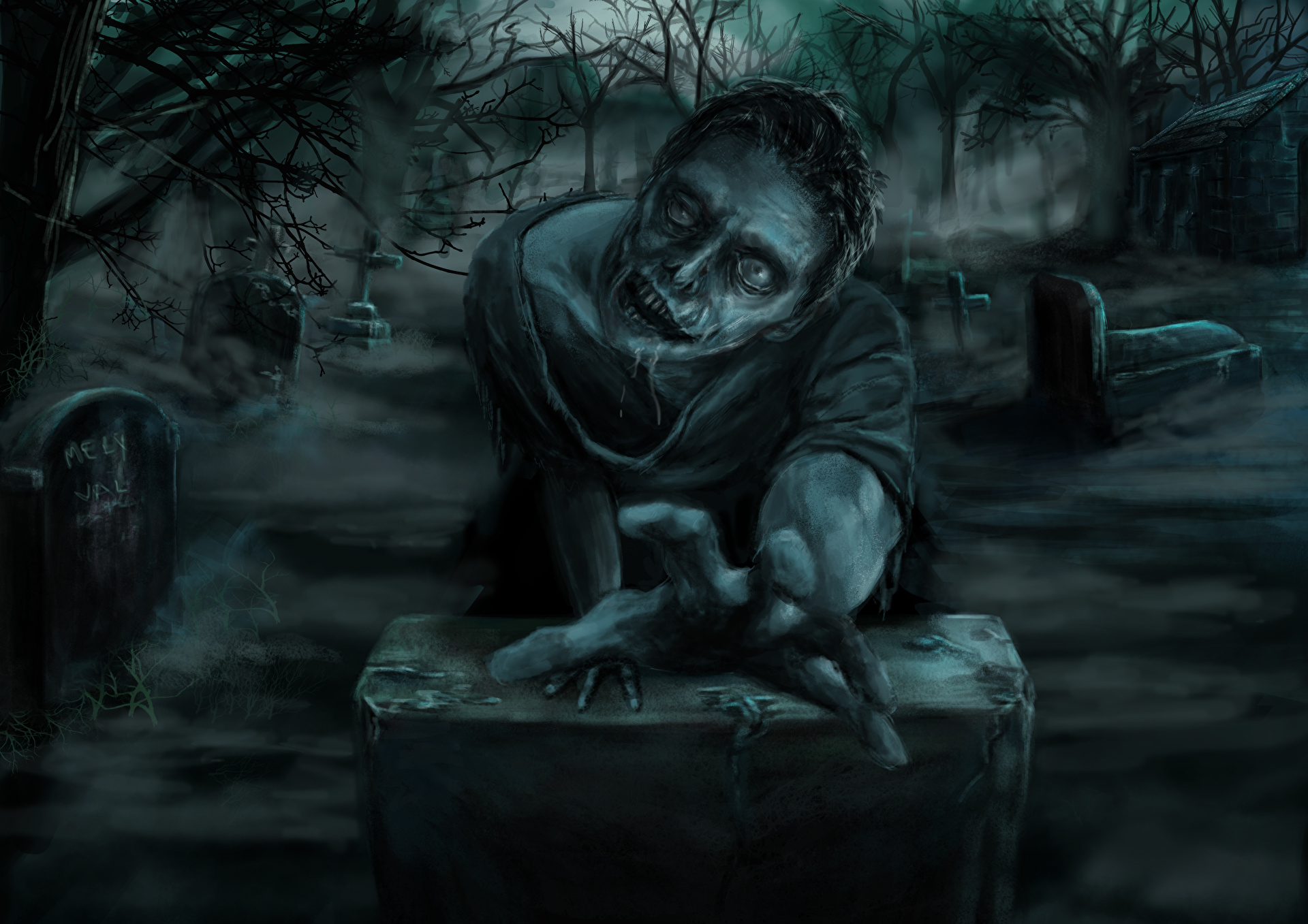 Desktop Wallpaper Zombie Fantasy 2560x1809