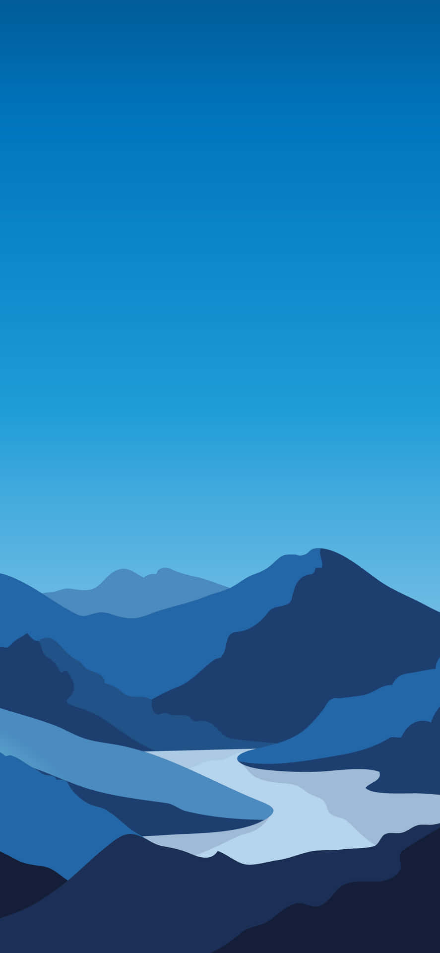 Minimalist Blue Wallpaper