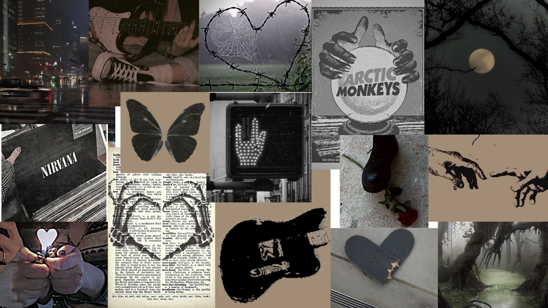 Grunge Aesthetic Poster Set of 15