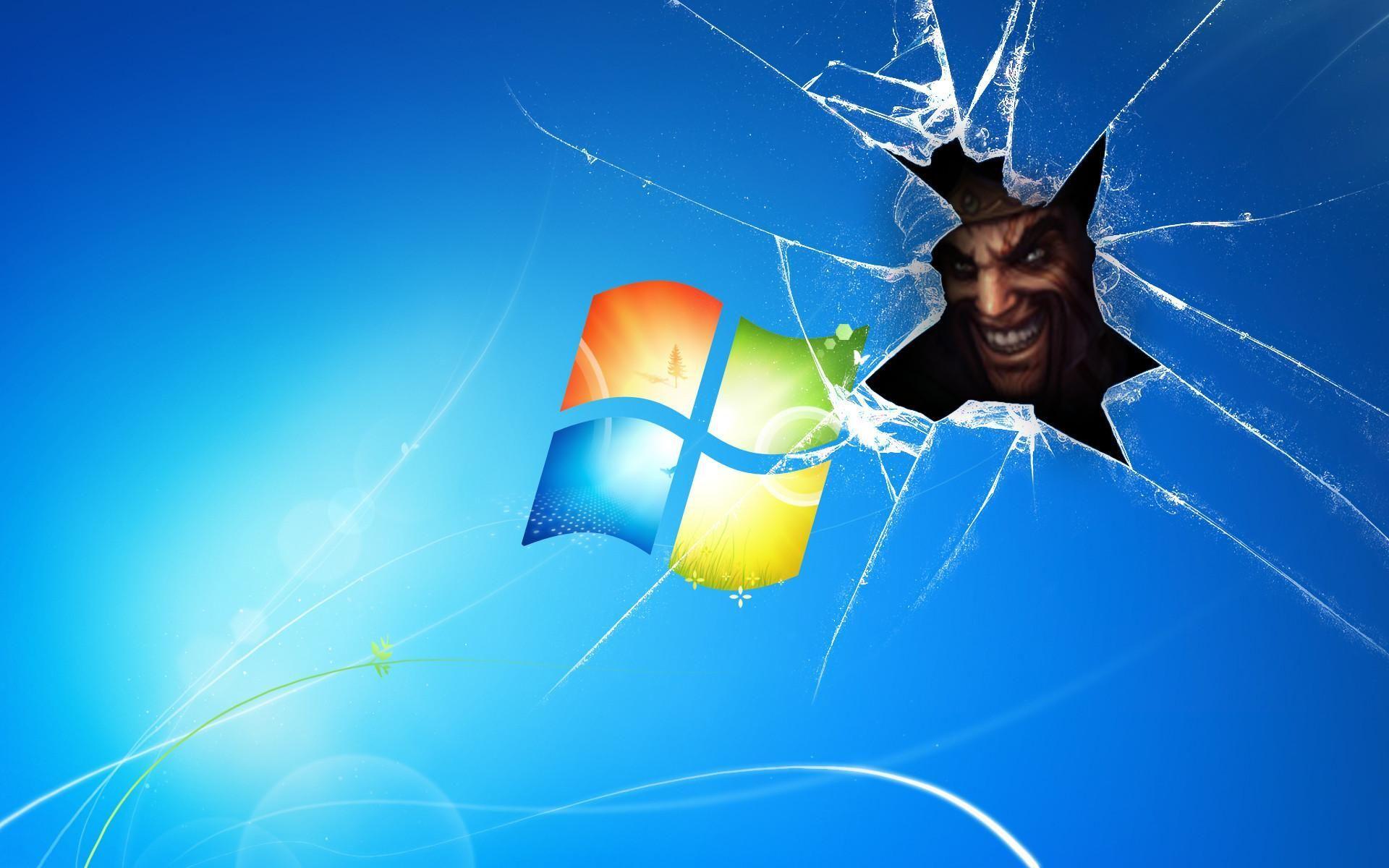 Broken Computer Wallpaper