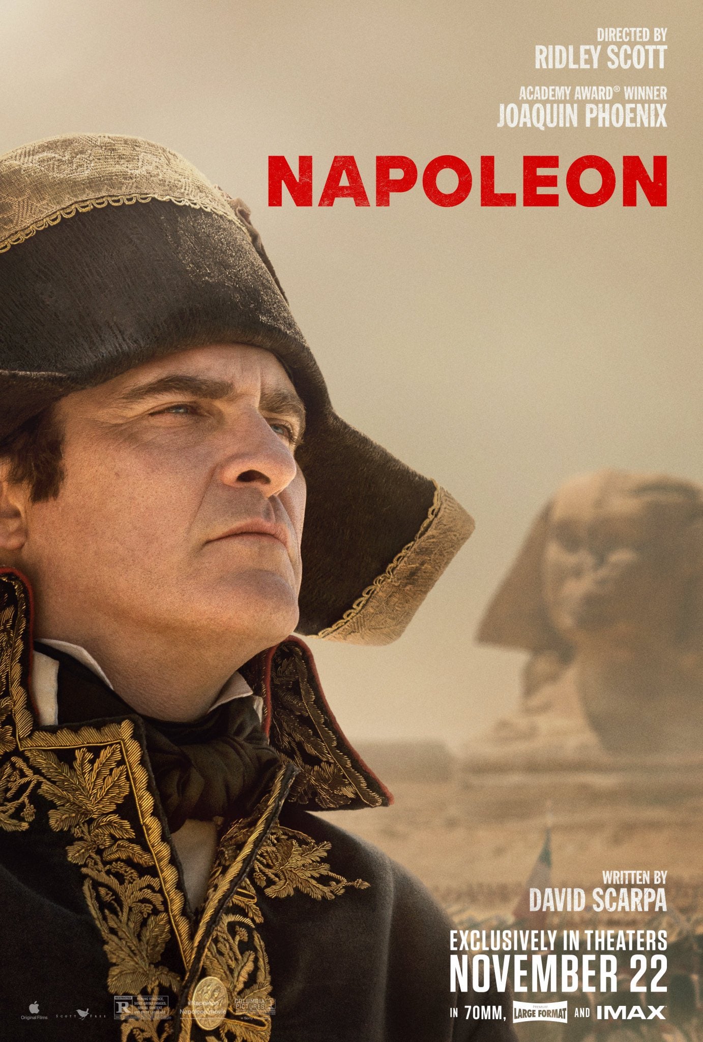 New posters for Ridley Scott's 'NAPOLEON' starring Joaquin Phoenix. In theaters November 22, 2023