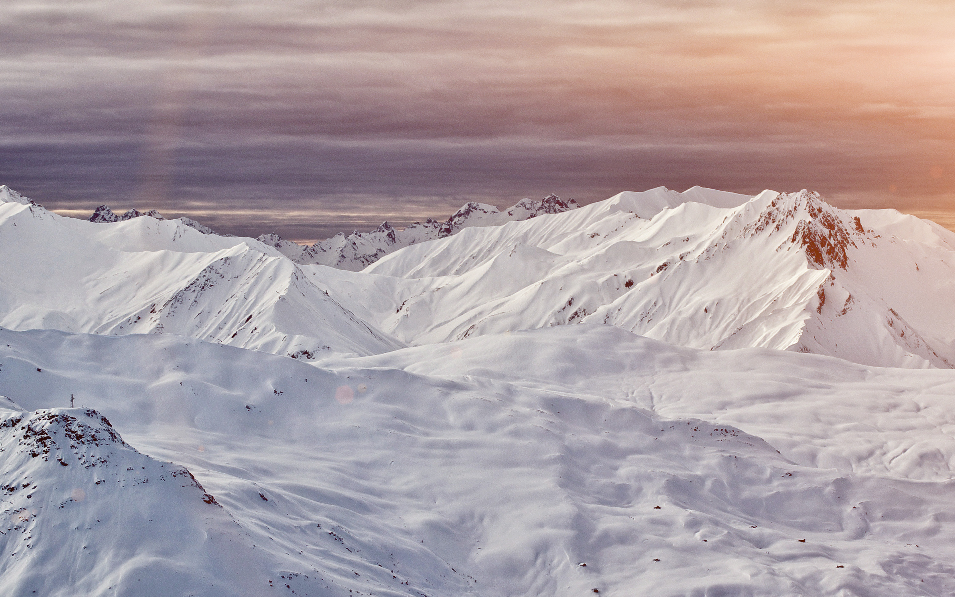 wallpaper for desktop, laptop. snow mountain nature winter cold nature flare