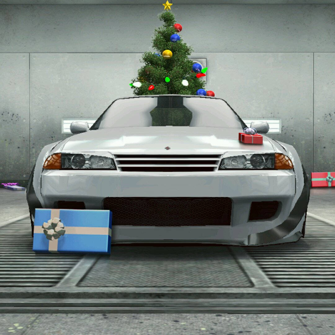 Download Cool Car Christmas PFP Wallpaper