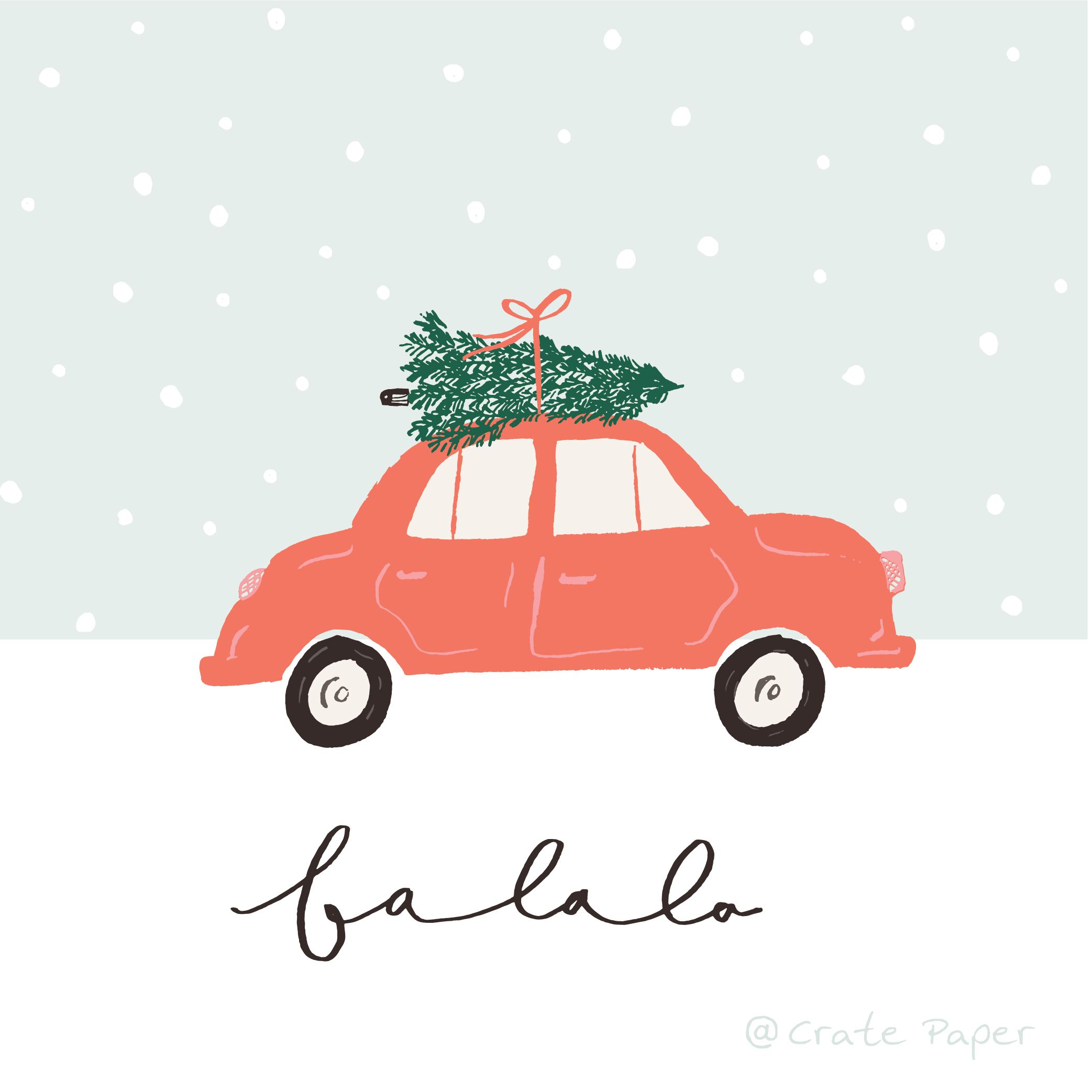 fa la la // Merry Days //. Christmas prints, Christmas illustration, Wallpaper iphone christmas