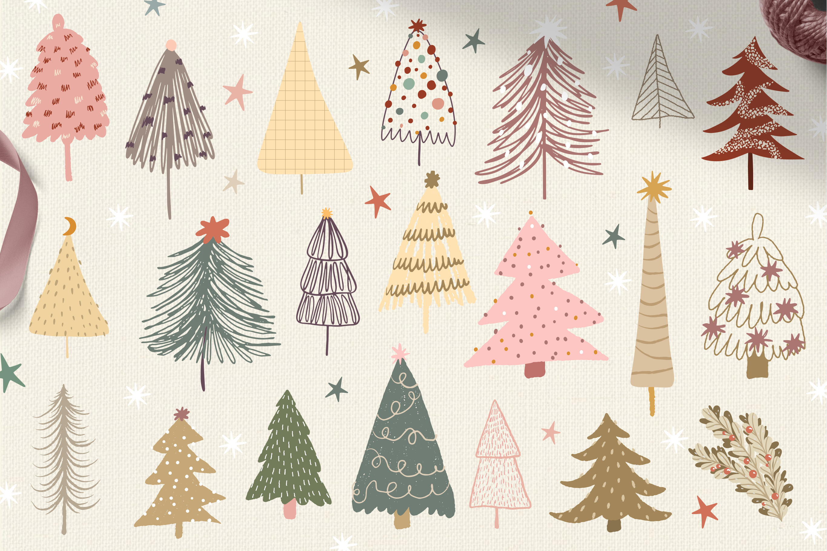 Boho Christmas&illustration By Gaikova Natali
