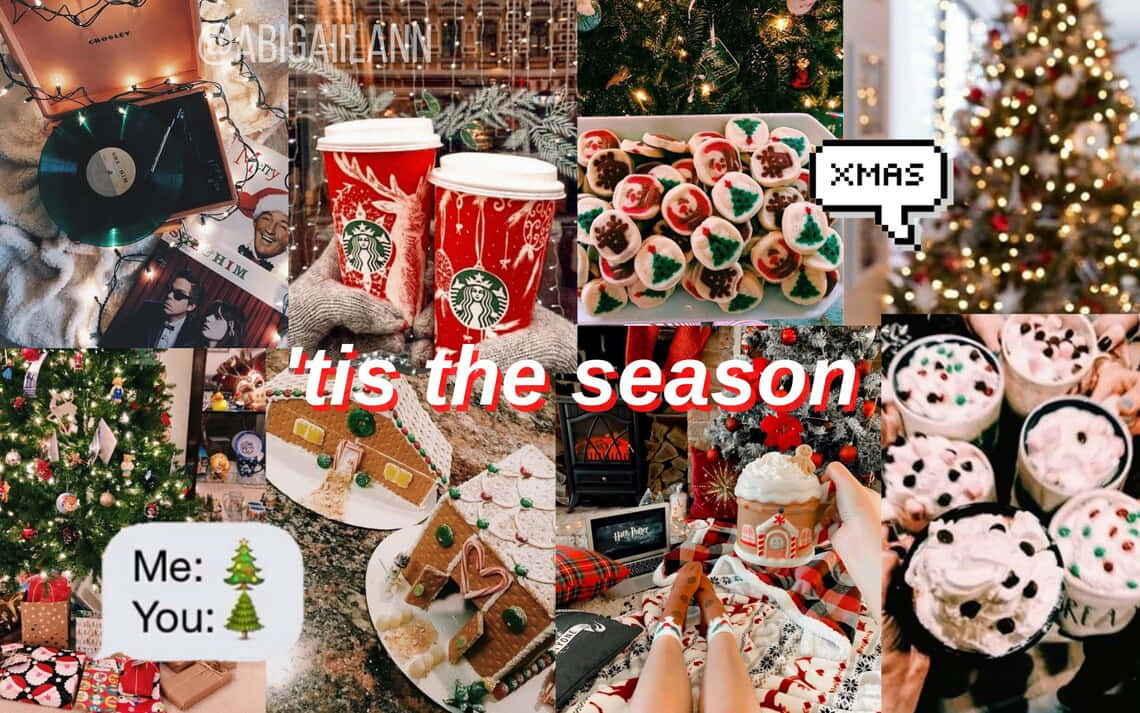 Christmas Collage Laptop Wallpaper