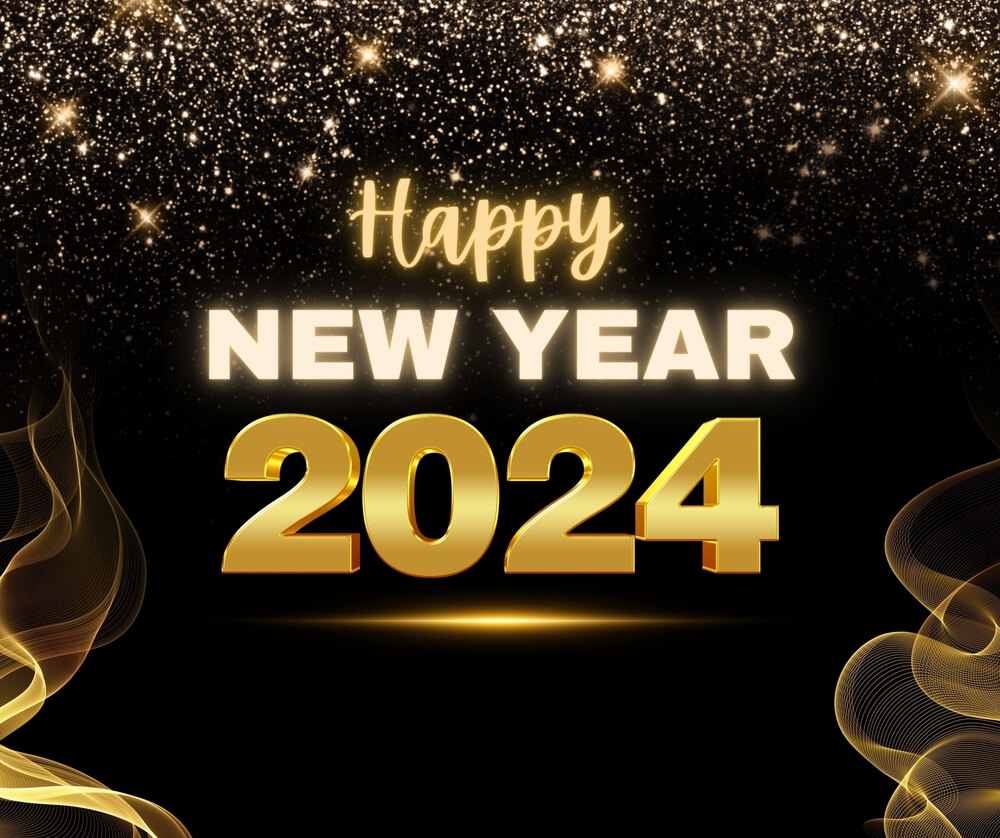 Happy New Year 2024 Background Image in HD