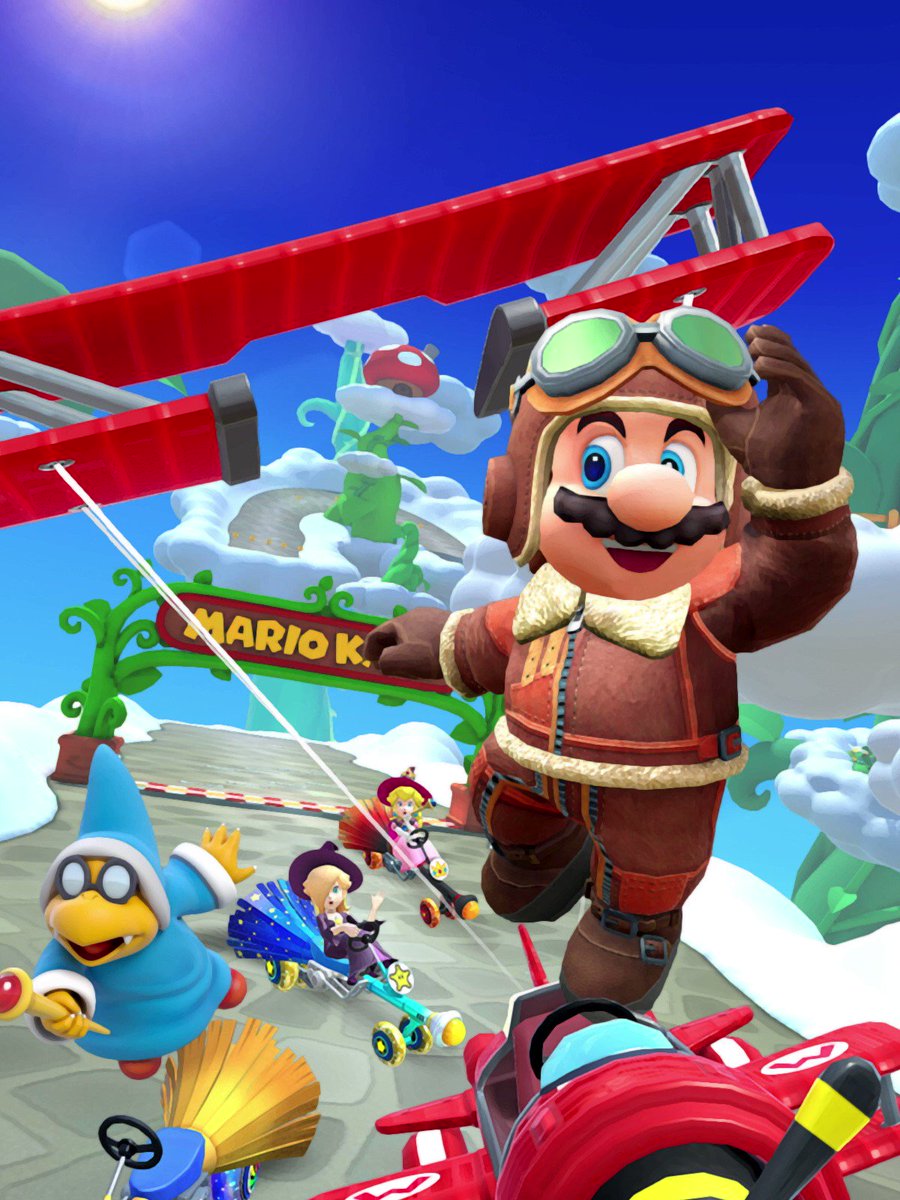Mario Kart Tour Los Angeles Tour is wrapping up in #MarioKartTour. Next up is the Sky Tour featuring the new course GBA Sky Garden! Ride above the clouds! The