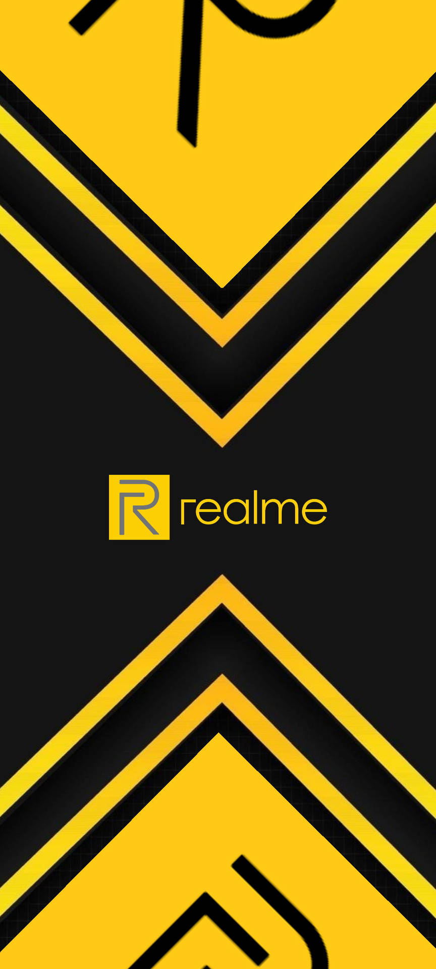 Download Realme Logo Two Points Wallpaper