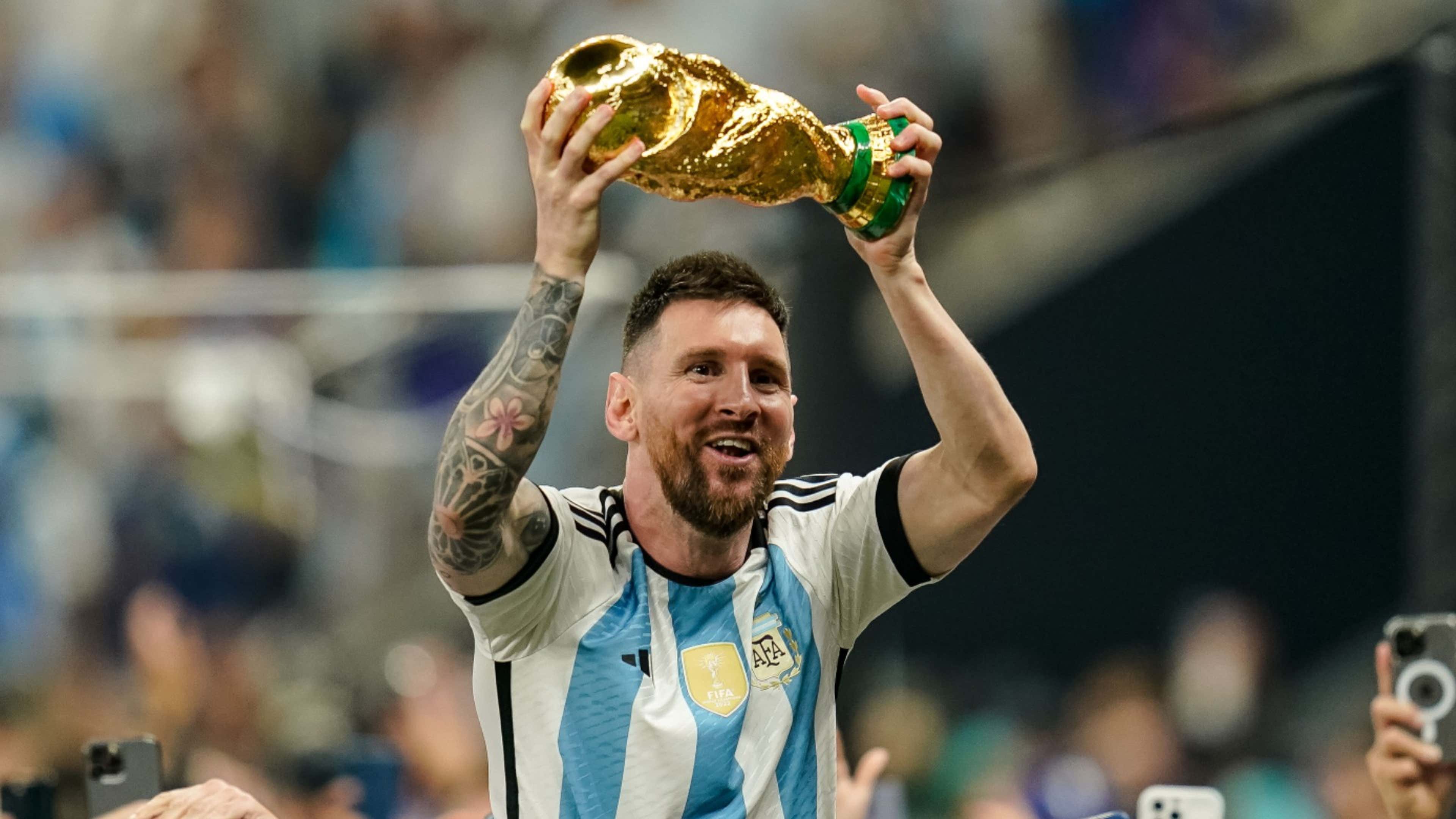 Lionel Messi lifted fake World Cup trophy in historic Instagram post