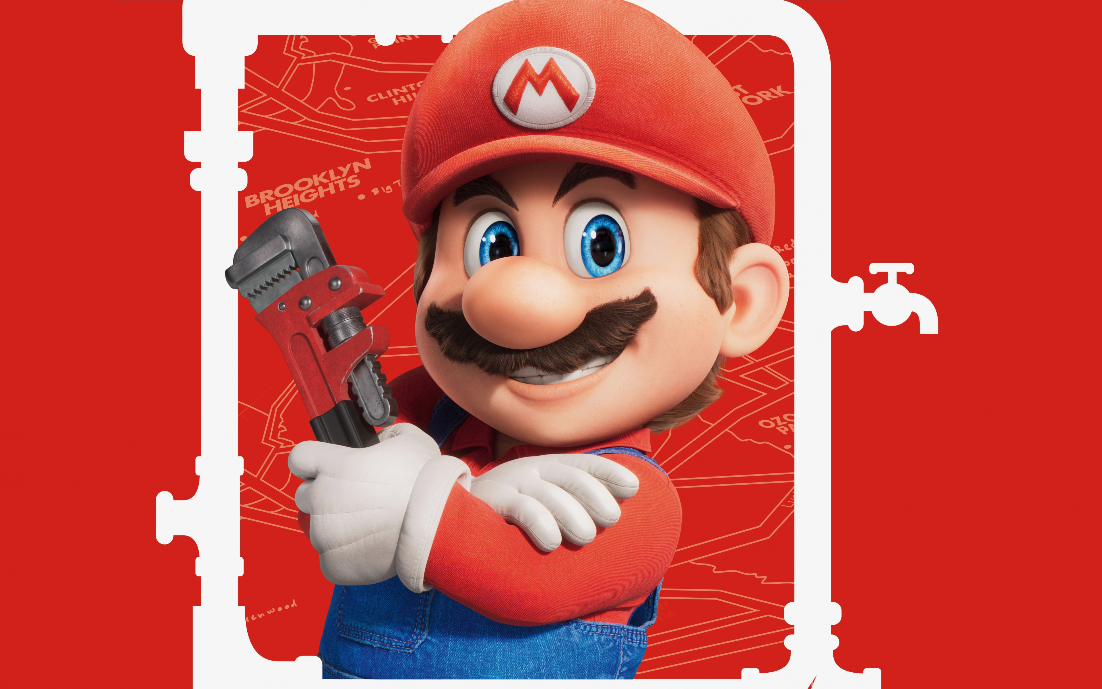Download wallpaper 3840x2400 the super mario bros. movie, game character, 2023 movie 4k wallaper, 4k ultra HD 16:10 wallpaper, 3840x2400 HD background, 29033