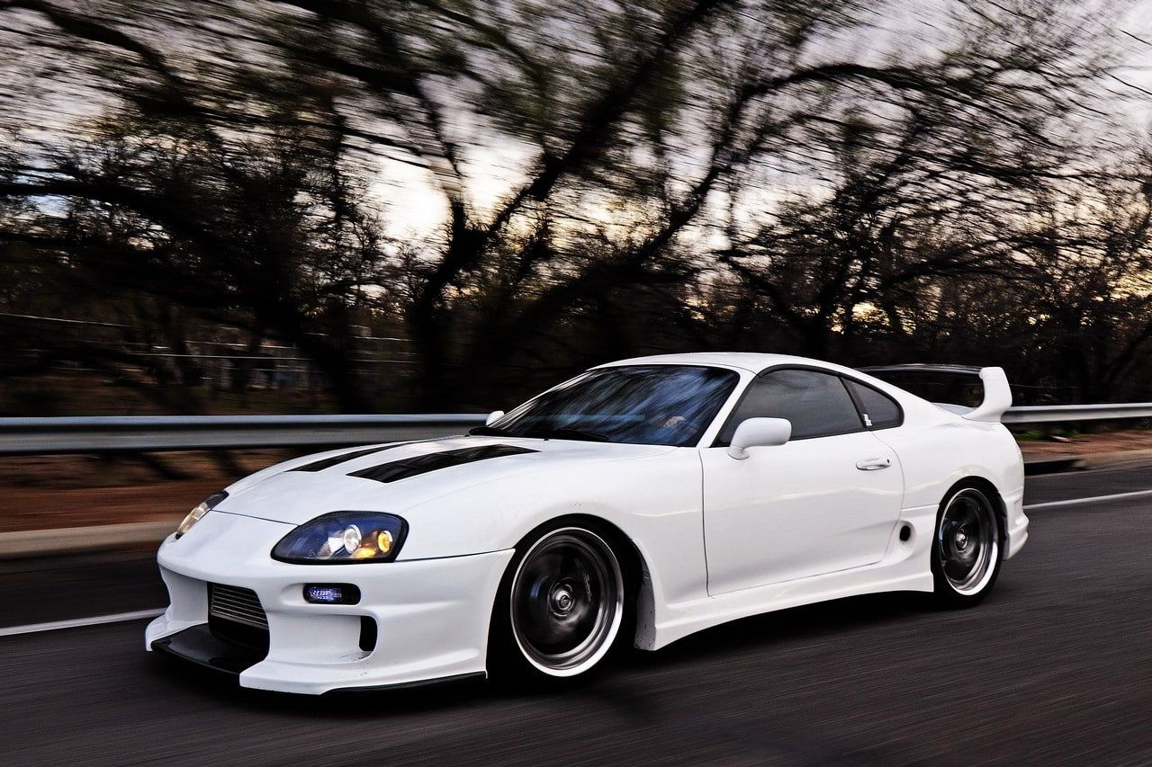 HD wallpaper: Toyota Supra MK4, white
