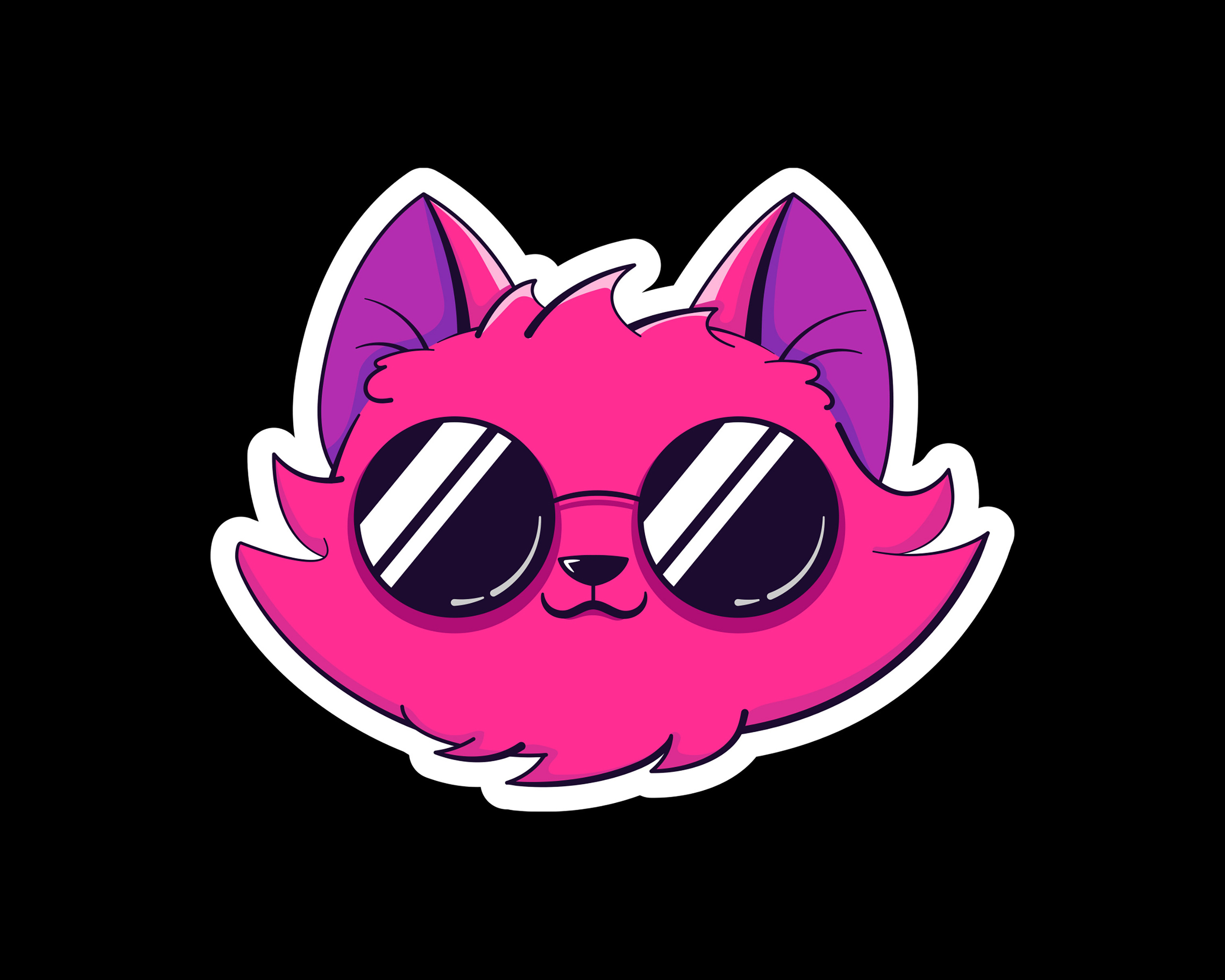 Cool Cat Minimal Art 4k 2560x2048 Resolution HD 4k Wallpaper, Image, Background, Photo and Picture