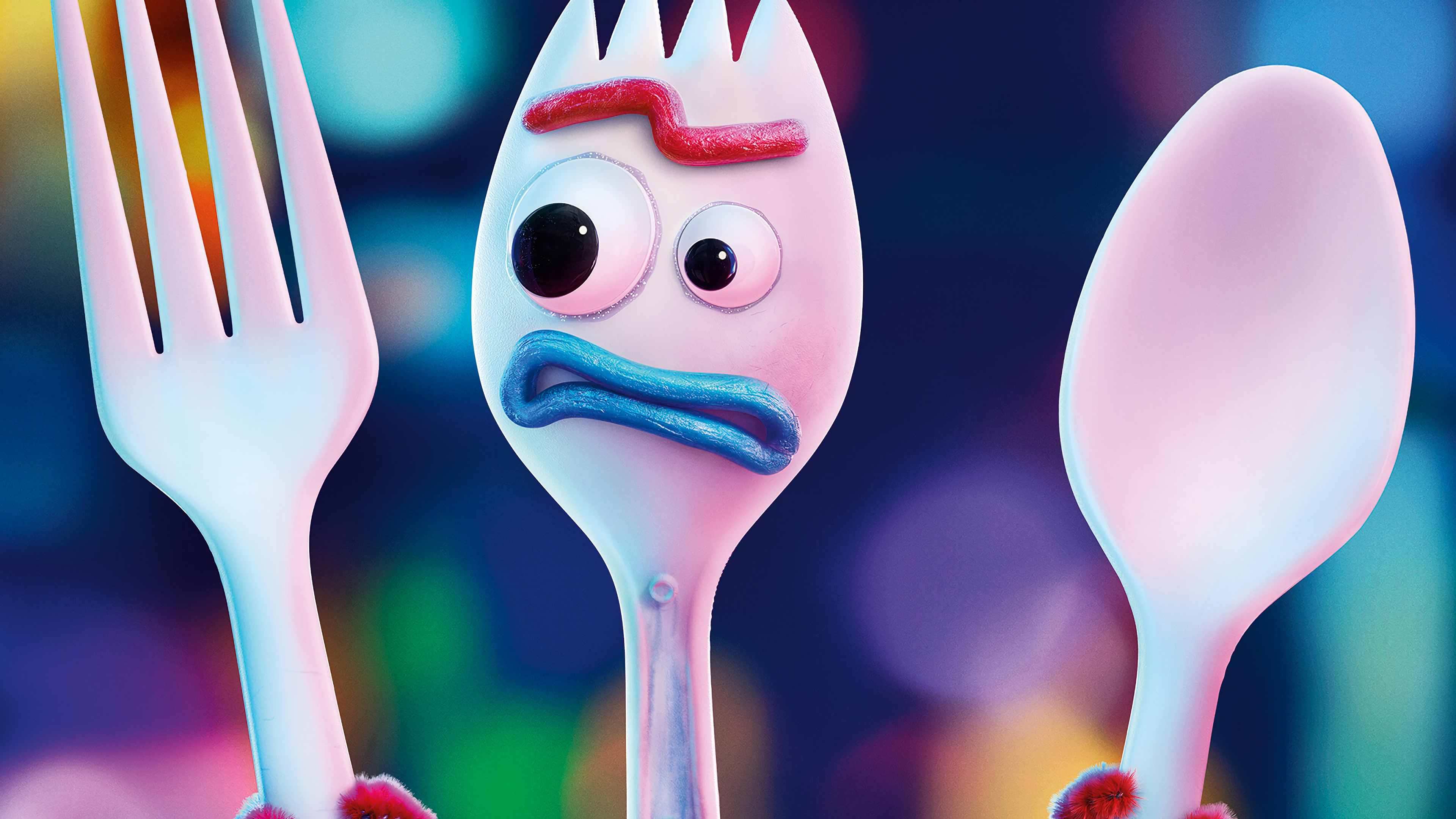 Toy Story 4 Forky 4K Wallpaper