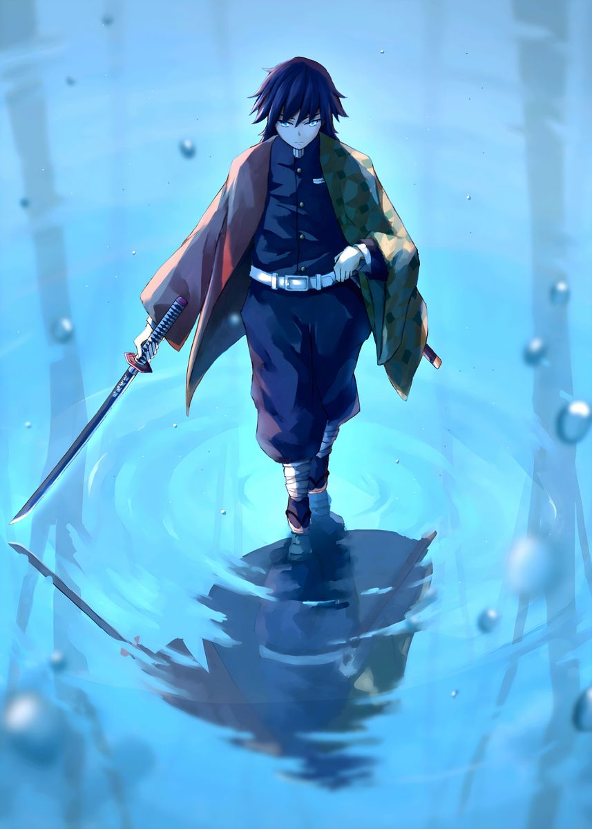 giyu tomioka Slayer Demon' Poster