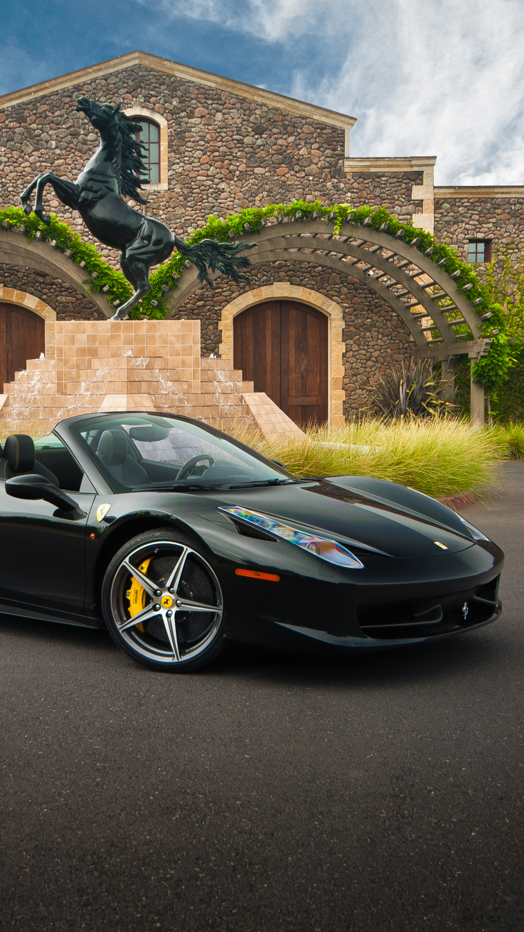 Ferrari 458 Spider Phone Wallpaper