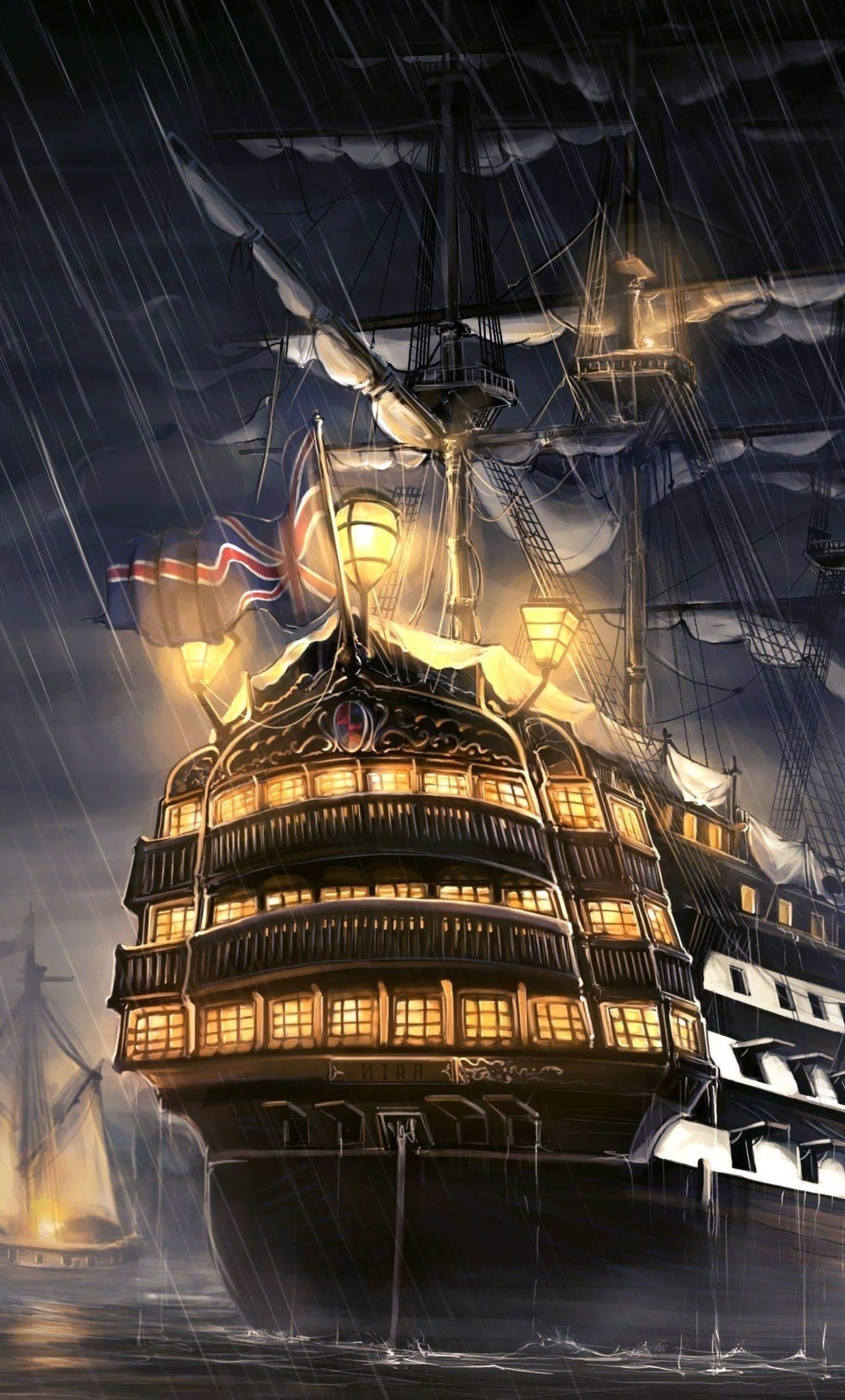 Pirates Of The Caribbean Ship Artwork iPhone HD 4k Wallpaper, Image, Background, Photo and Picture