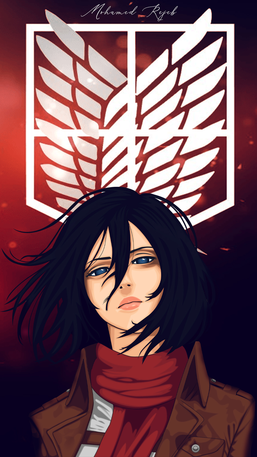 Mikasa Ackerman Phone Wallpaper