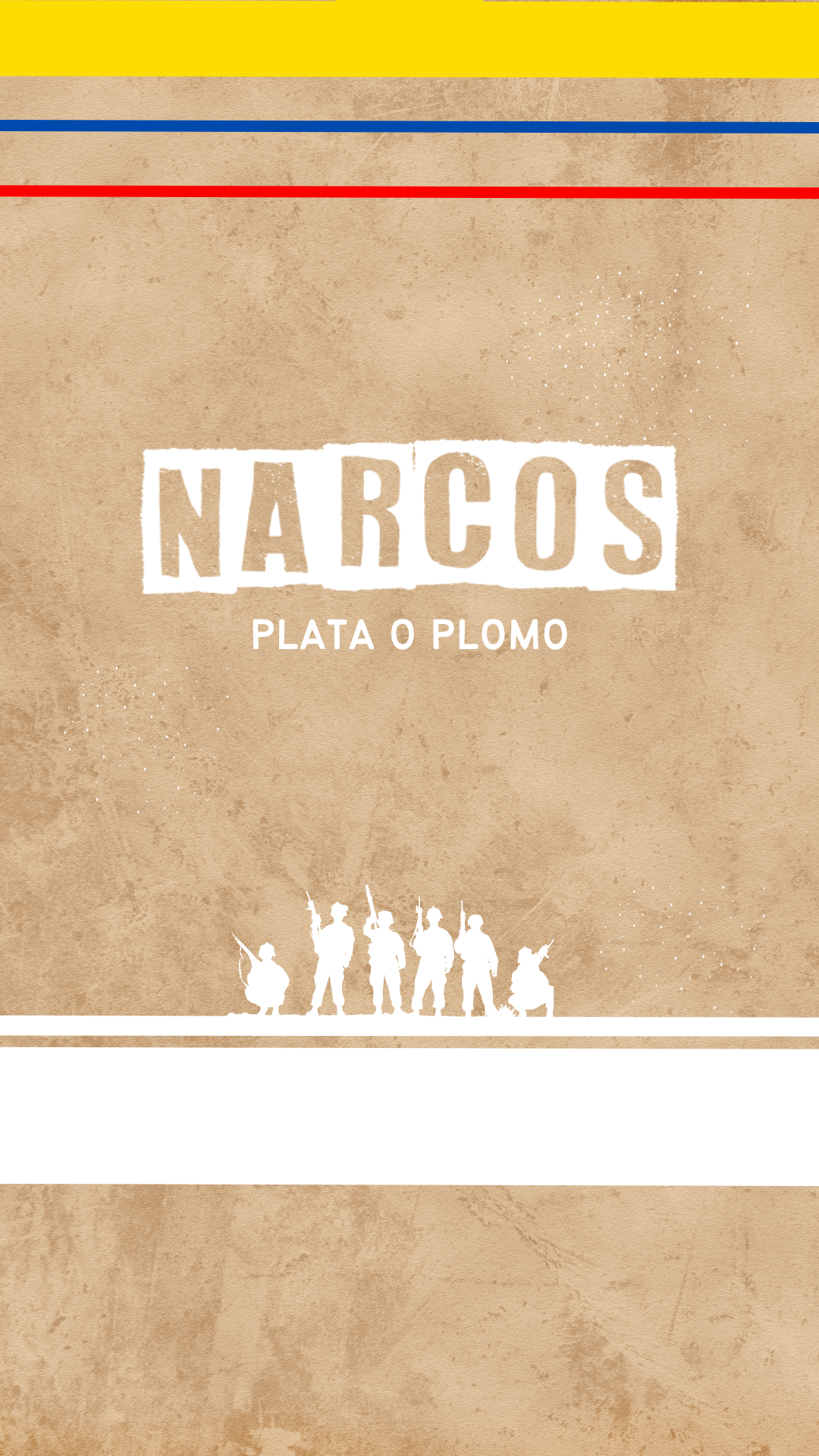 Narcos wallpaper I made with Canva