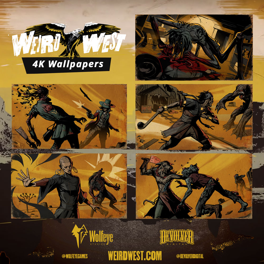 WolfEye Studios West eerie season with 4K Weird West wallpaper