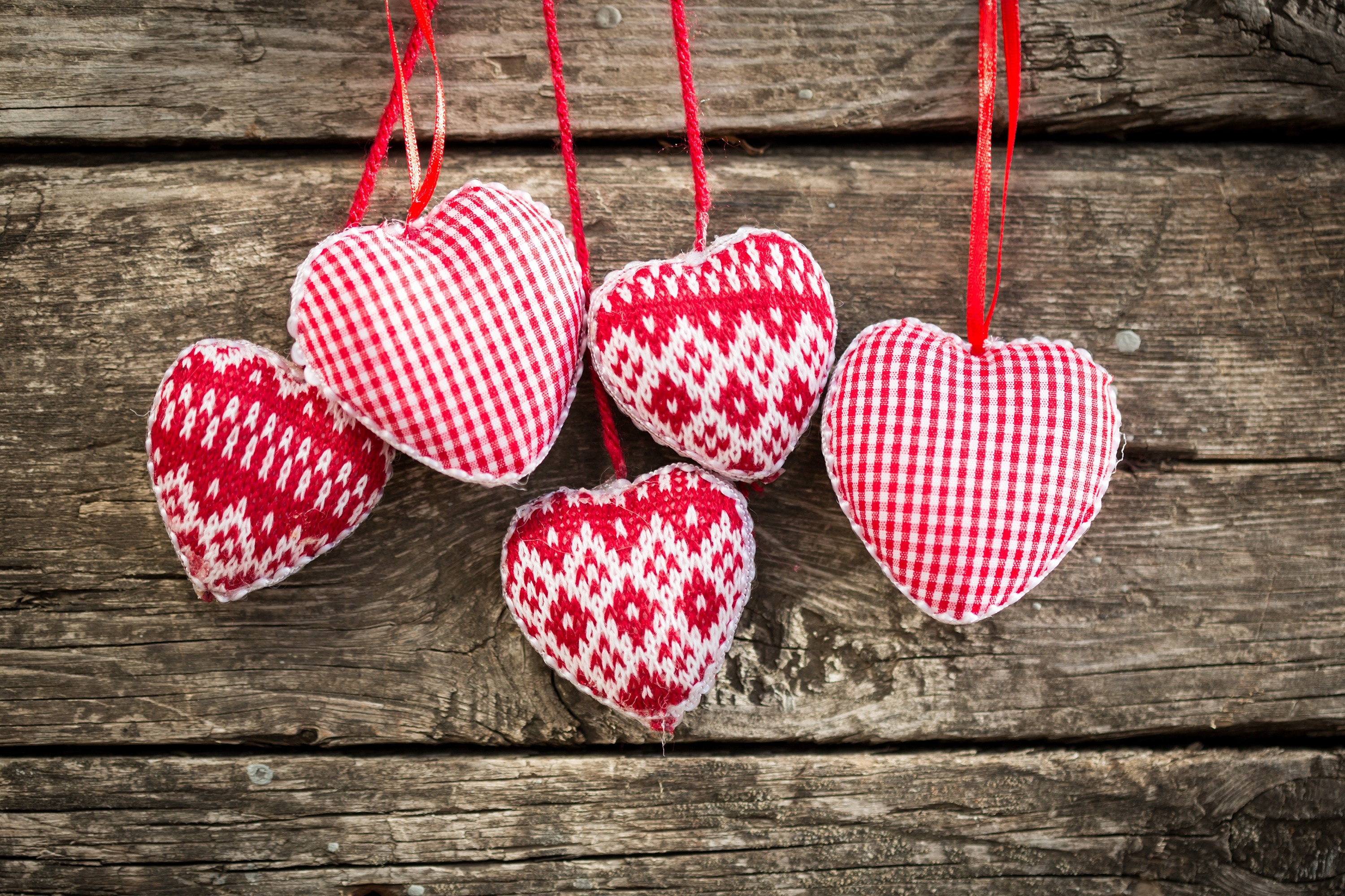 Desktop Wallpaper Valentine's Day Heart Toys 3000x2000