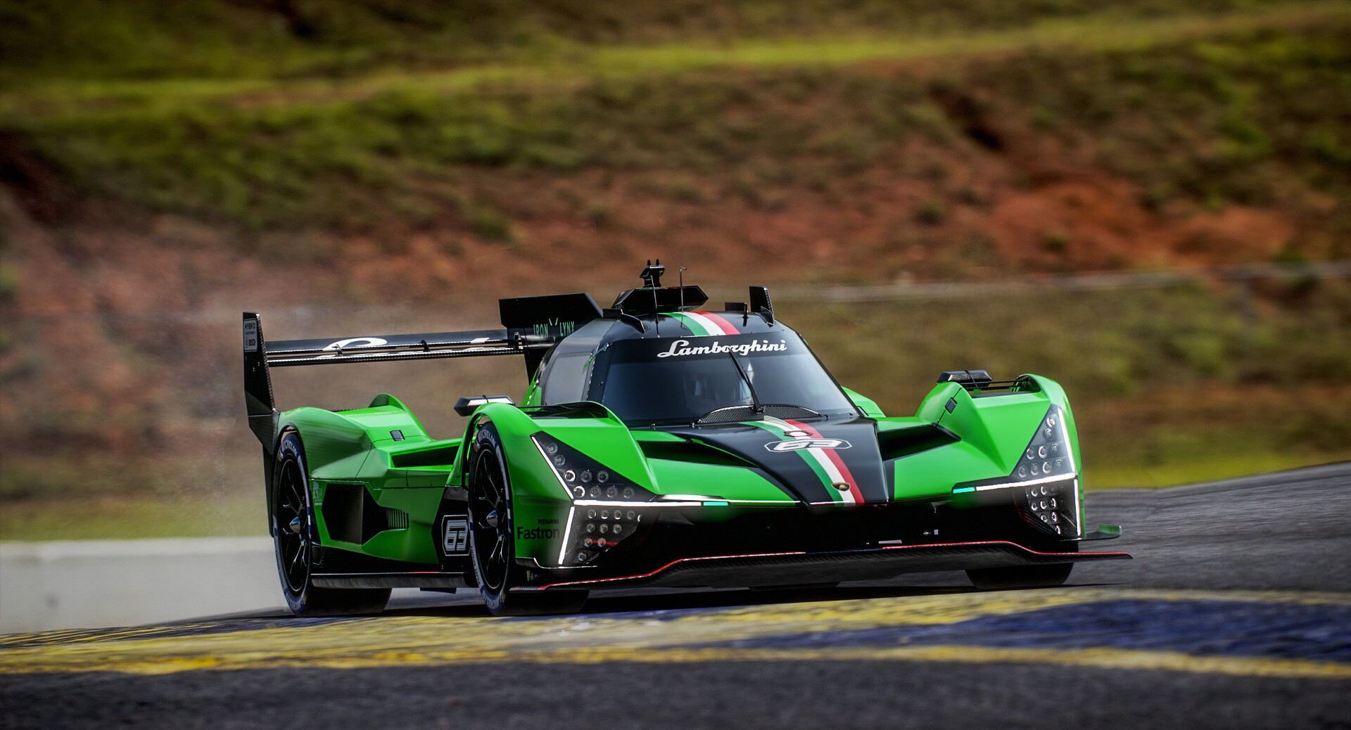 Lamborghini SC63 LMH Hypercar for WEC 2024 season PBR 3D model