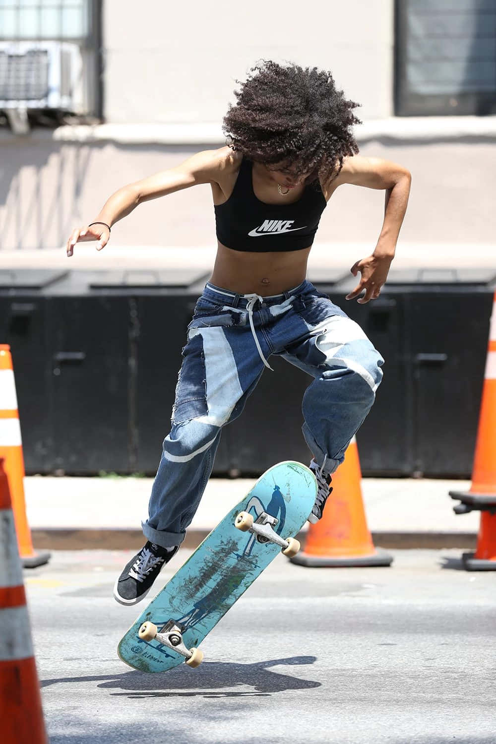 Download Skater Girl Aesthetic Flip Board Mobile Wallpaper