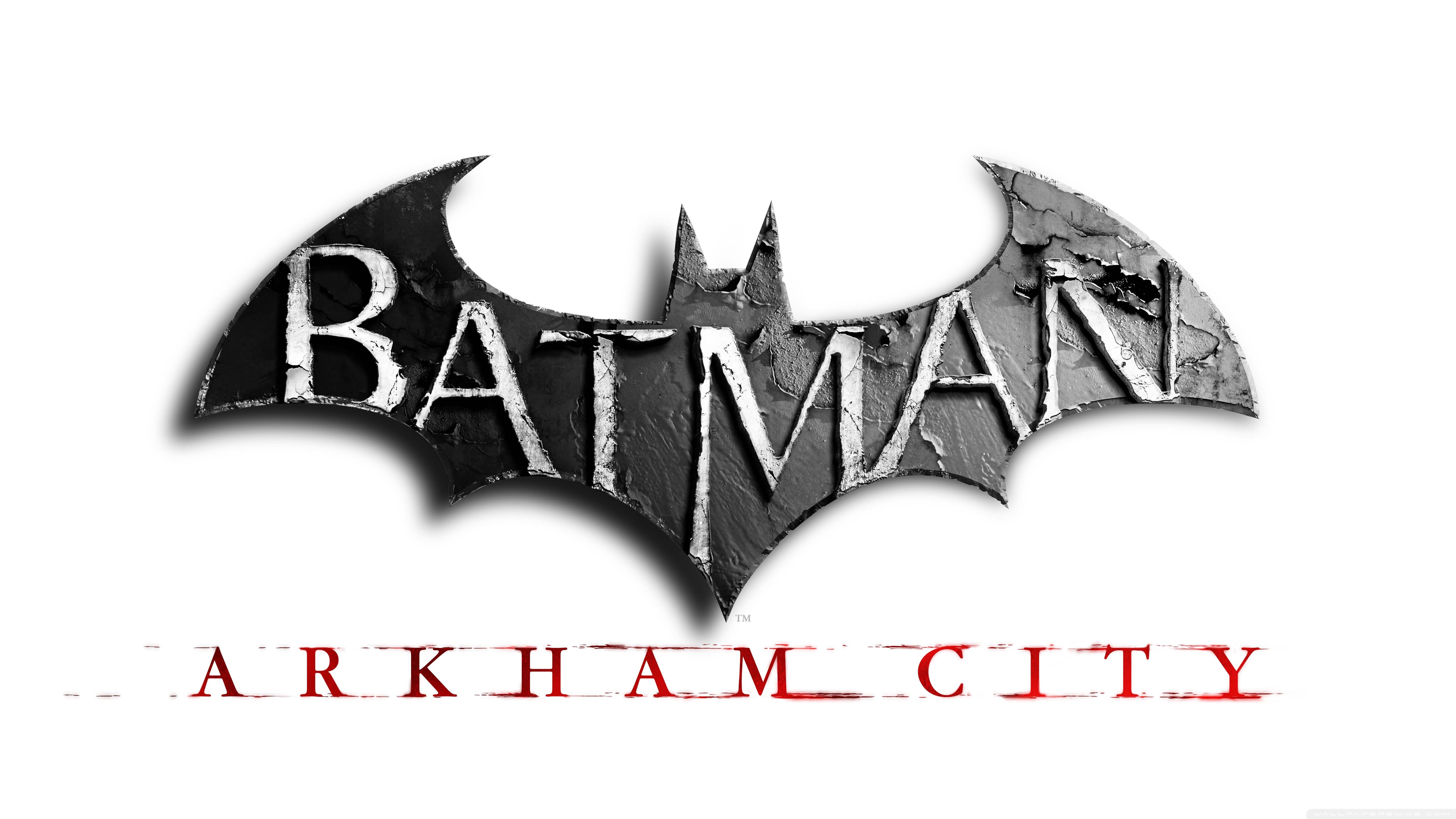 Batman Arkham City Official Logo Ultra HD Desktop Background Wallpaper for 4K UHD TV, Multi Display, Dual Monitor, Tablet