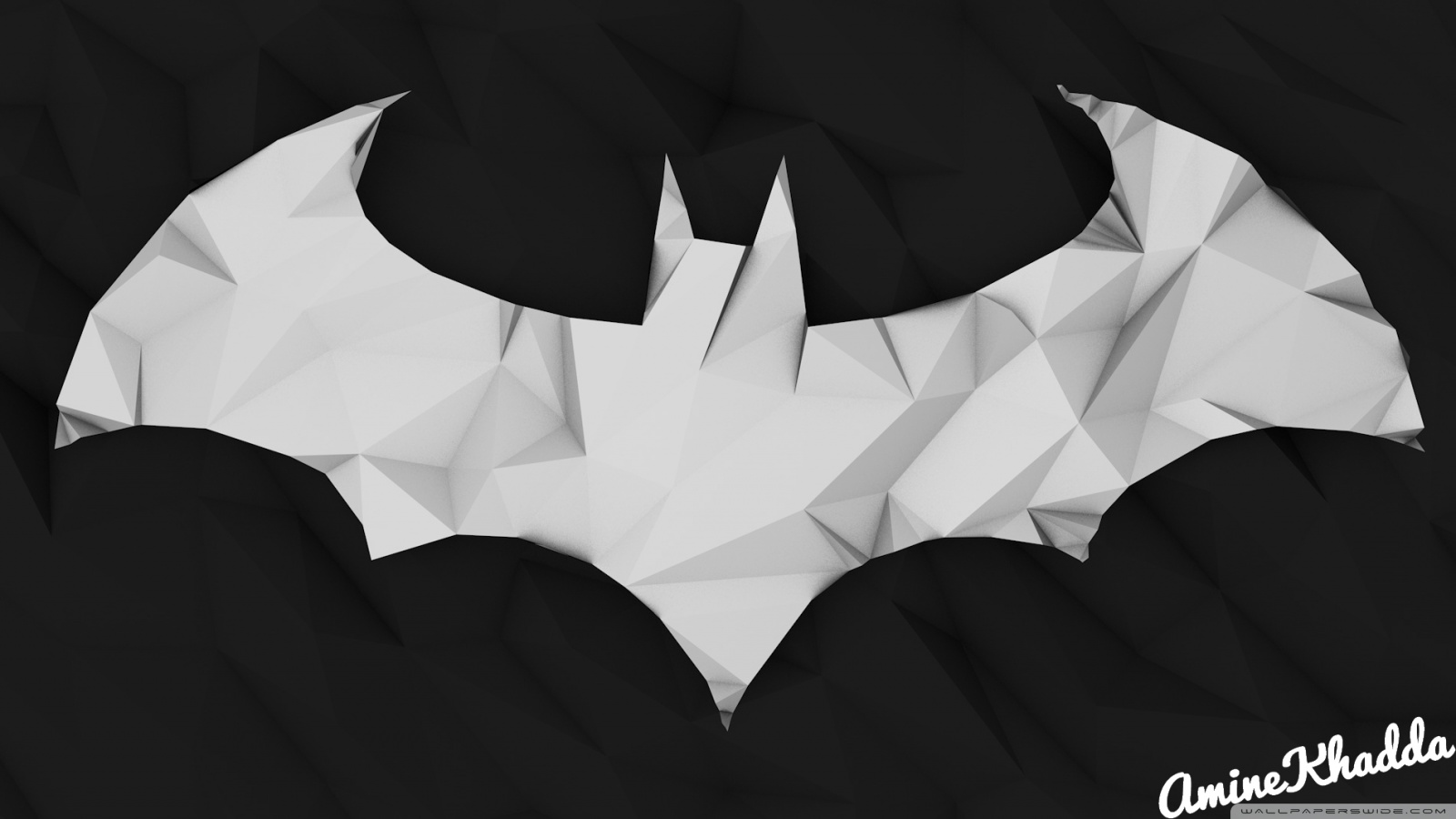 Batman Arkham Origins Low Poly Logo Ultra HD Desktop Background Wallpaper for 4K UHD TV