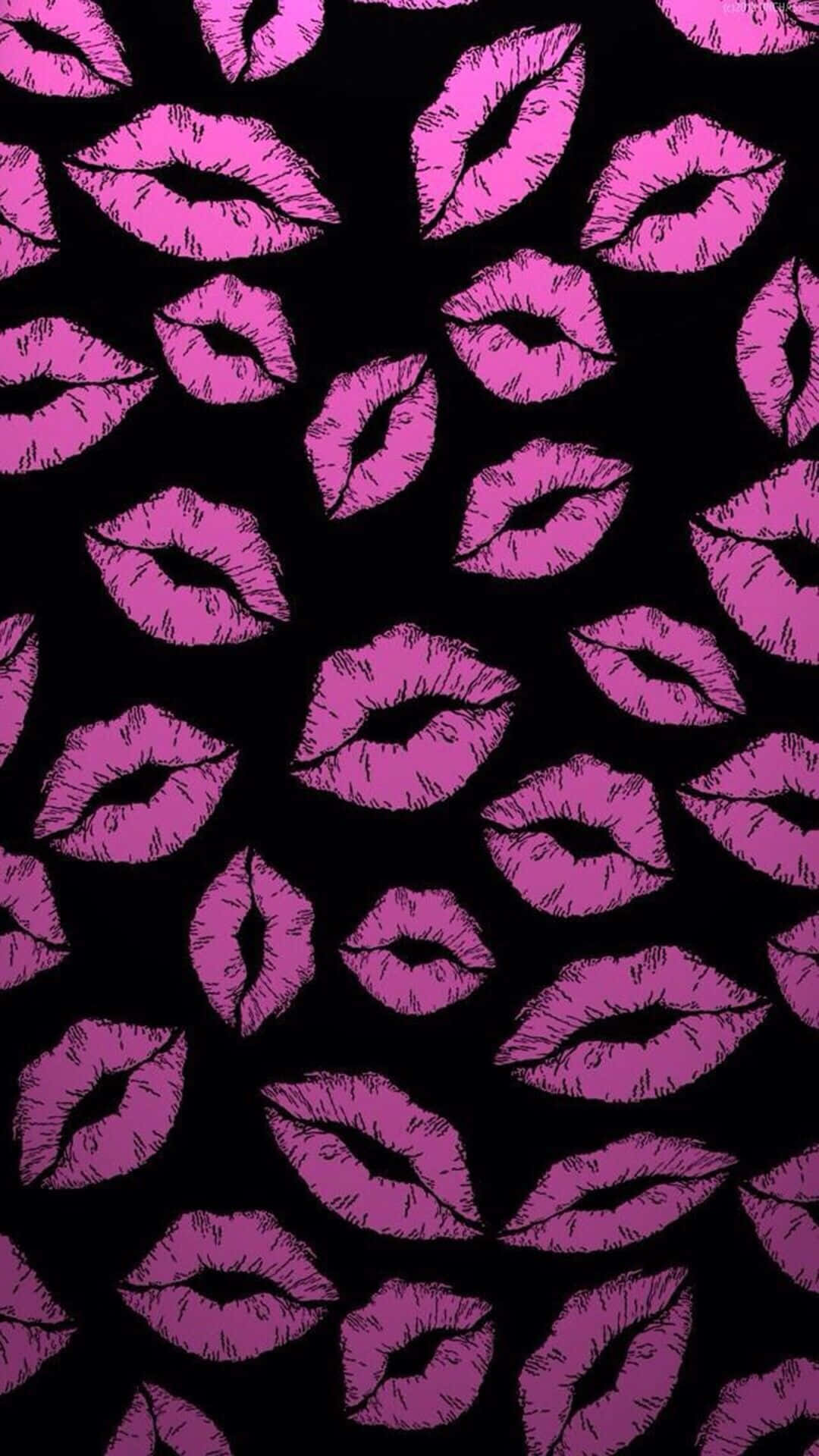Download Irresistible Pink Lips Wallpaper