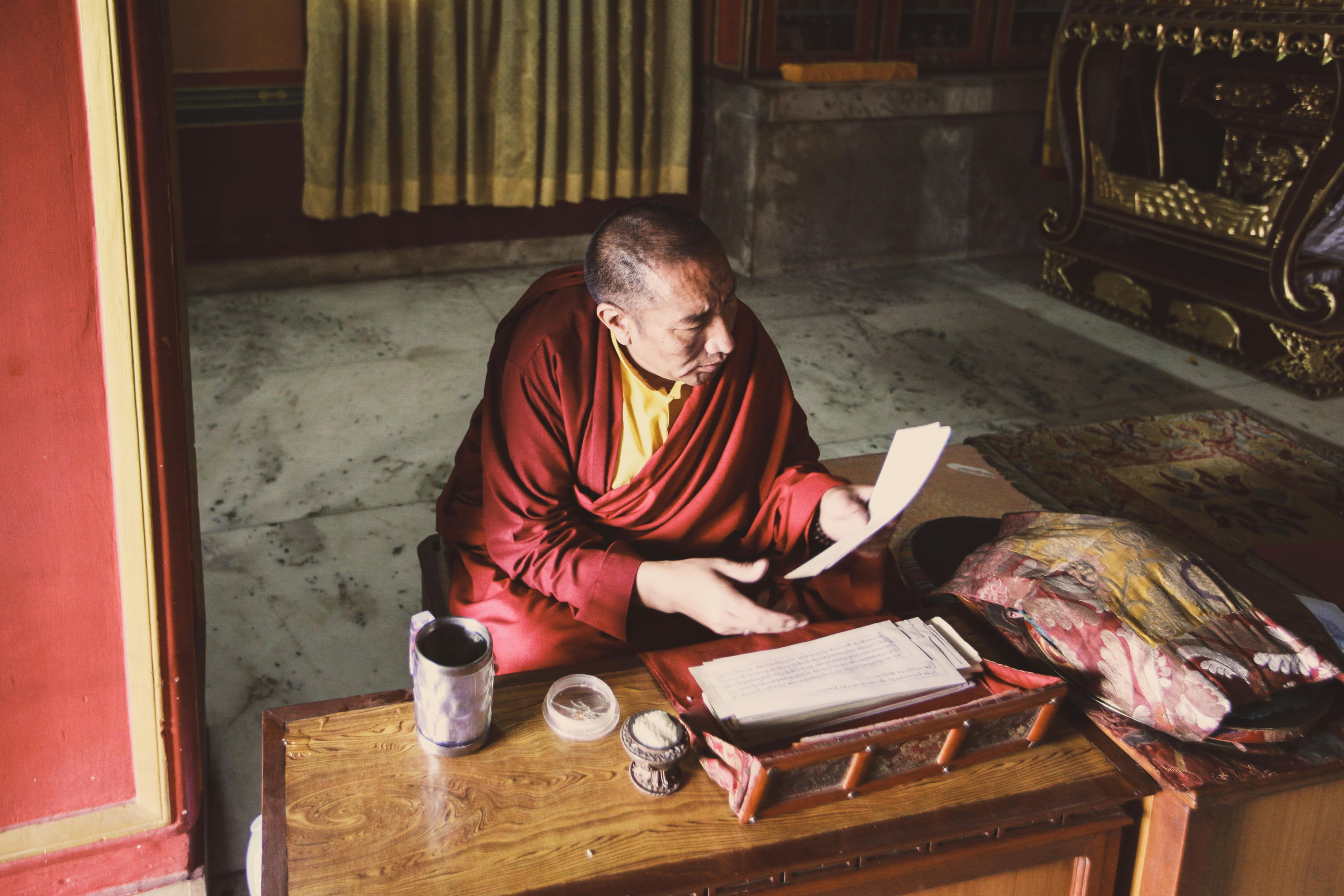 Monk Reading Photo, Download The BEST Free Monk Reading & HD Image