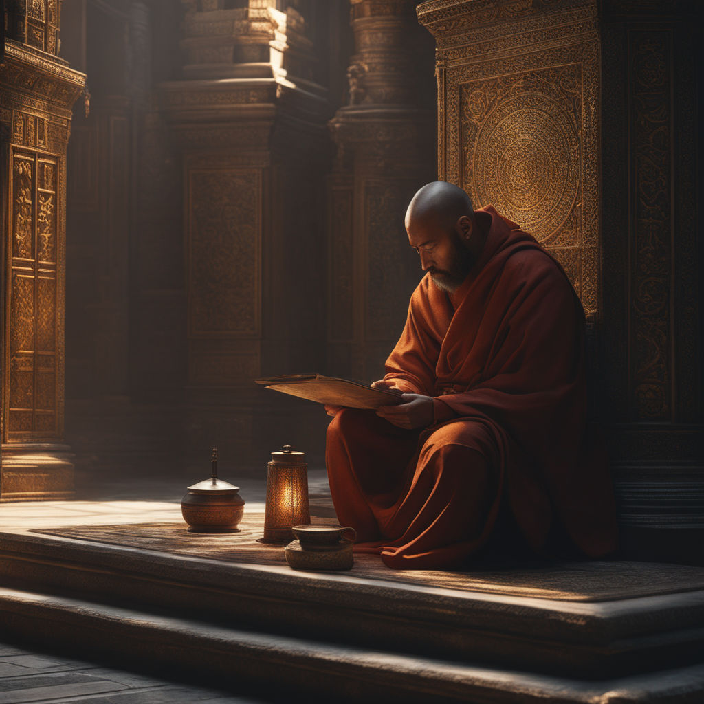 buddhist monks meditating