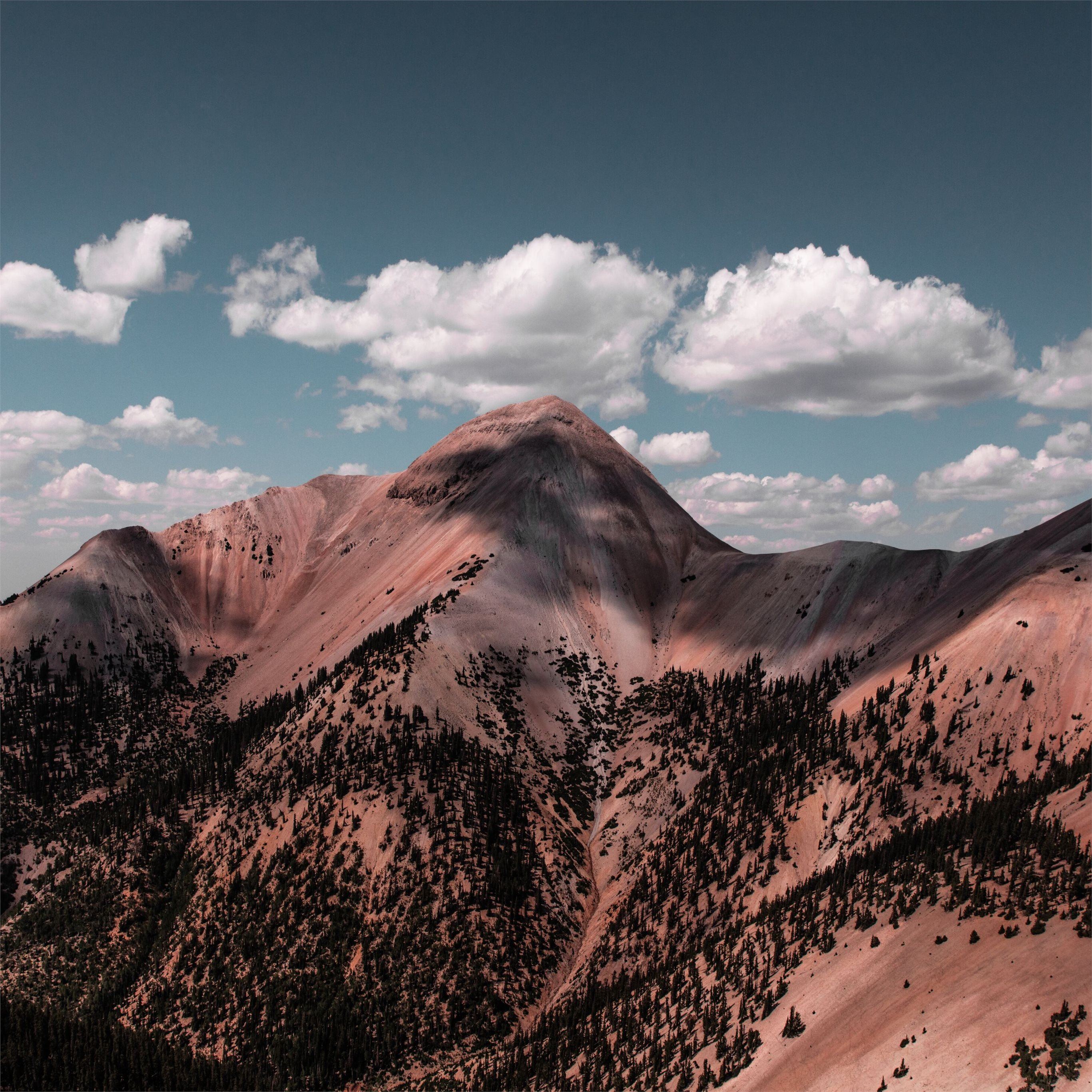 mountain alpine clouds 8k iPad Pro Wallpaper Free Download