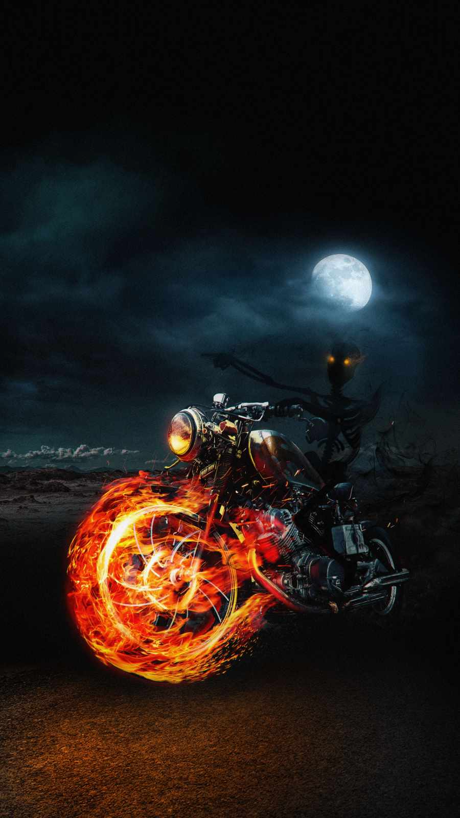 Ghost Rider Motorcycle Wallpaper, iPhone Wallpaper. Ghost rider motorcycle, Animation camera, Ghost rider