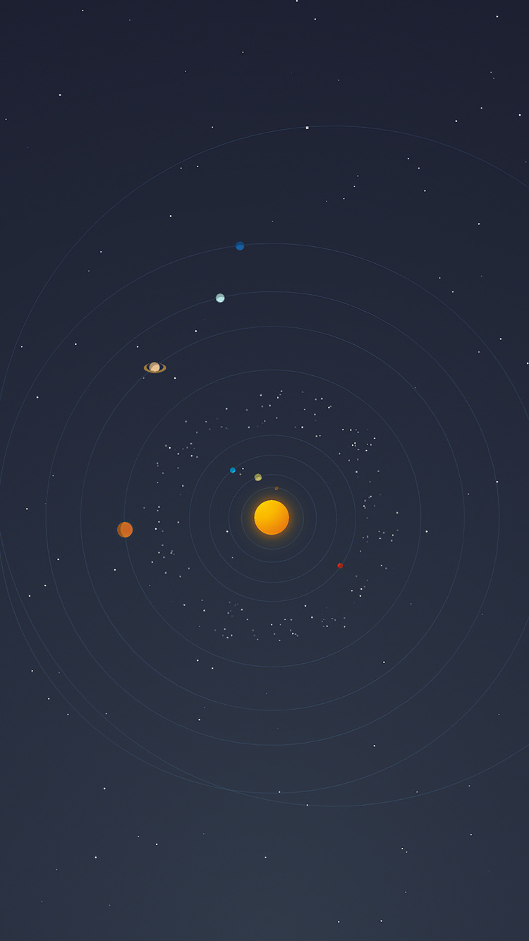 Solar System Minimal 4k iPhone 6, iPhone 6S, iPhone 7 HD 4k Wallpaper, Image, Background, Photo and Picture