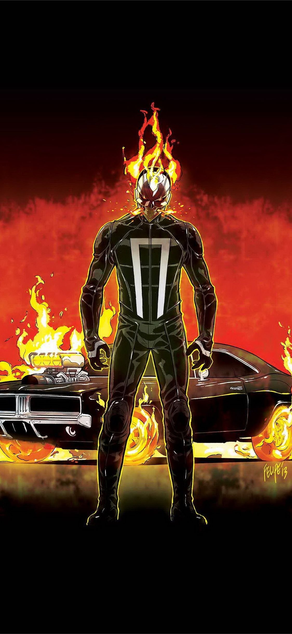 Best Ghostrider iPhone HD Wallpaper