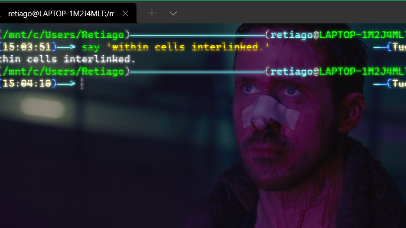 Blade Runner 2049, but it is in your Windows Terminal