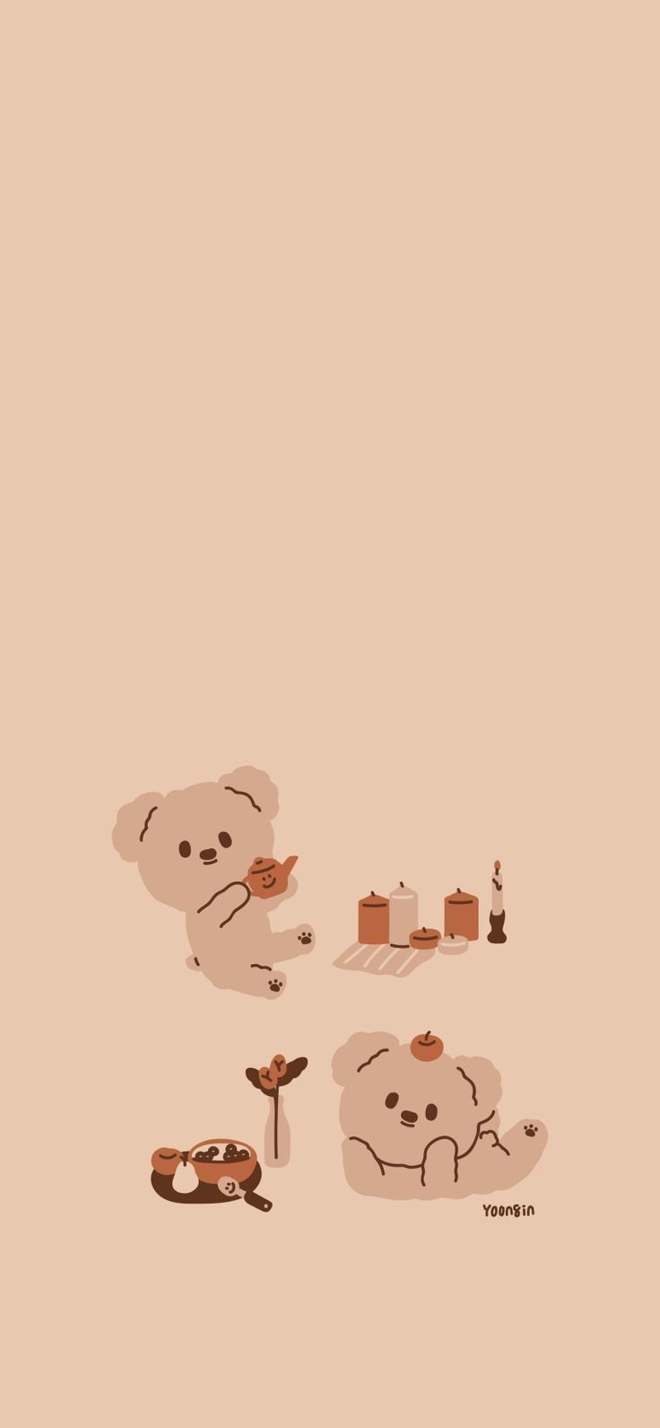 Cartoon wallpaper, Kawaii wallpaper, Cute wallpaper