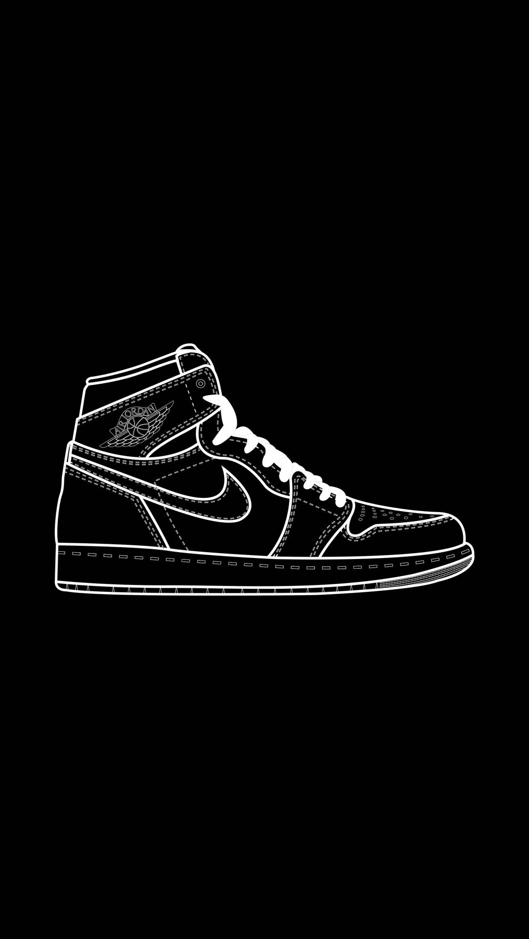 Download White Outline Cartoon Nike