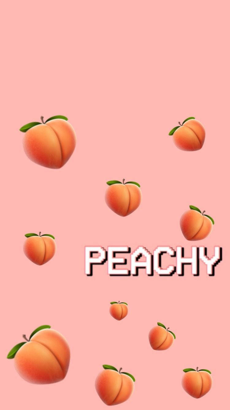 Download Aesthetic Peach Pink Peachy Wallpaper