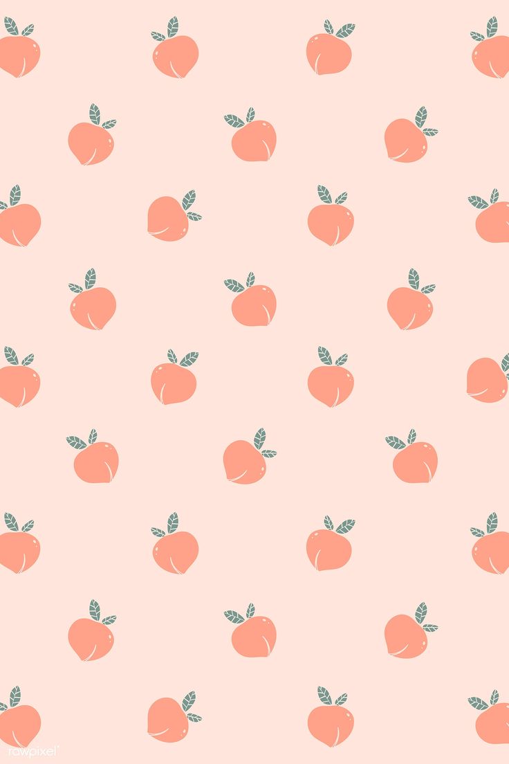 Hand drawn peach patterned background. free image / marinemynt. Peach wallpaper, Cute wallpaper for ipad, Simple iphone wallpaper