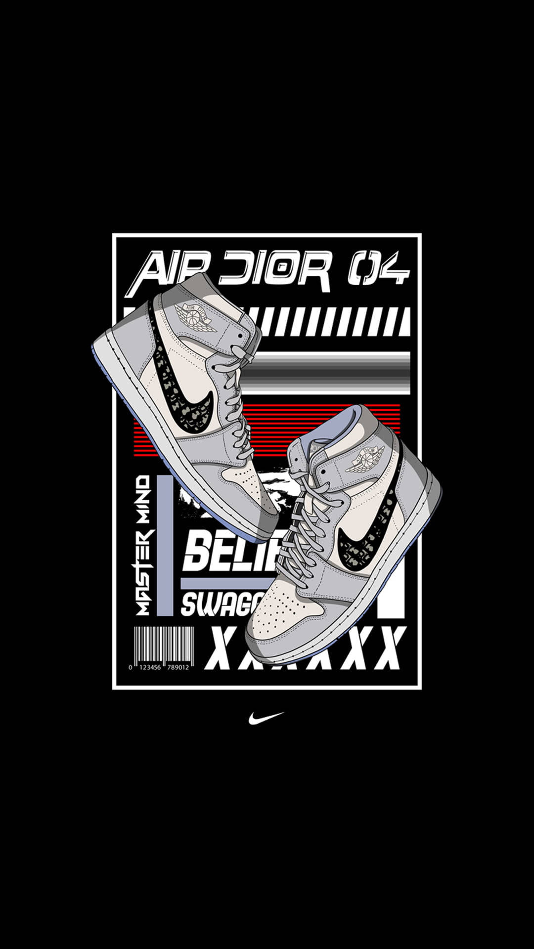 Cartoon Nike Shoes Wallpaper
