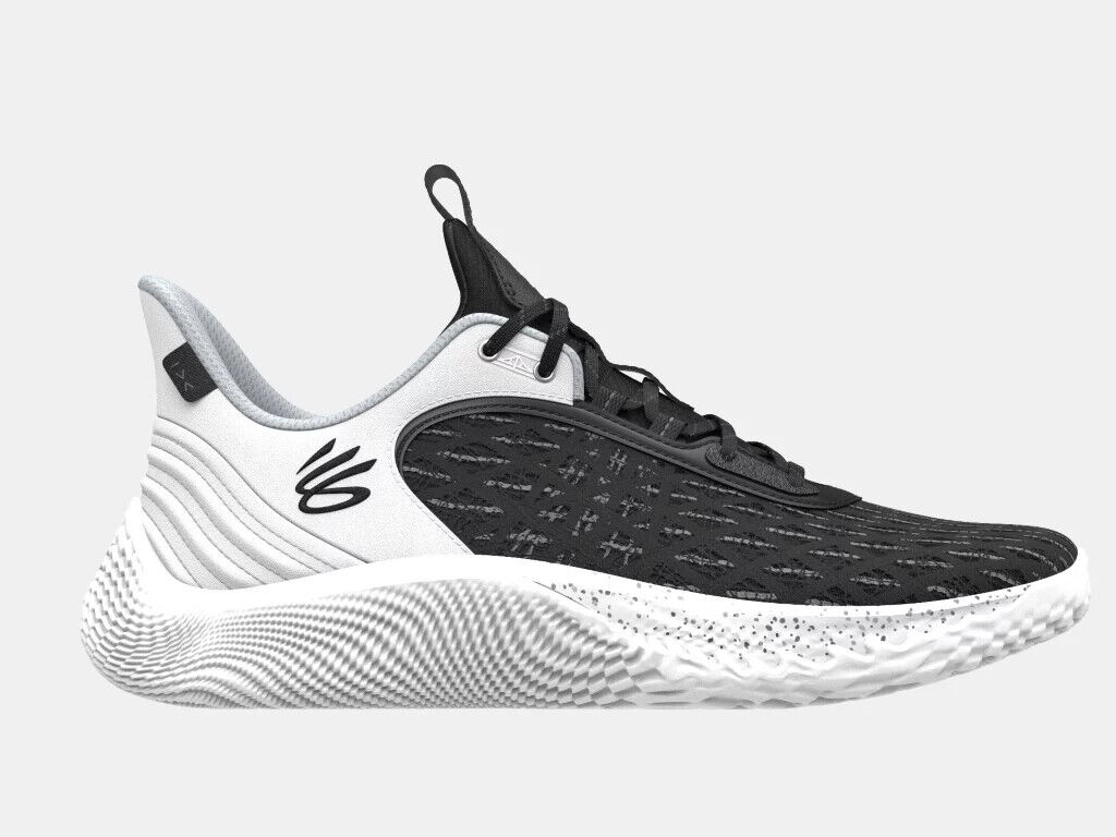 Under Armour Curry Flow 9 Team Basketball Shoes Black White