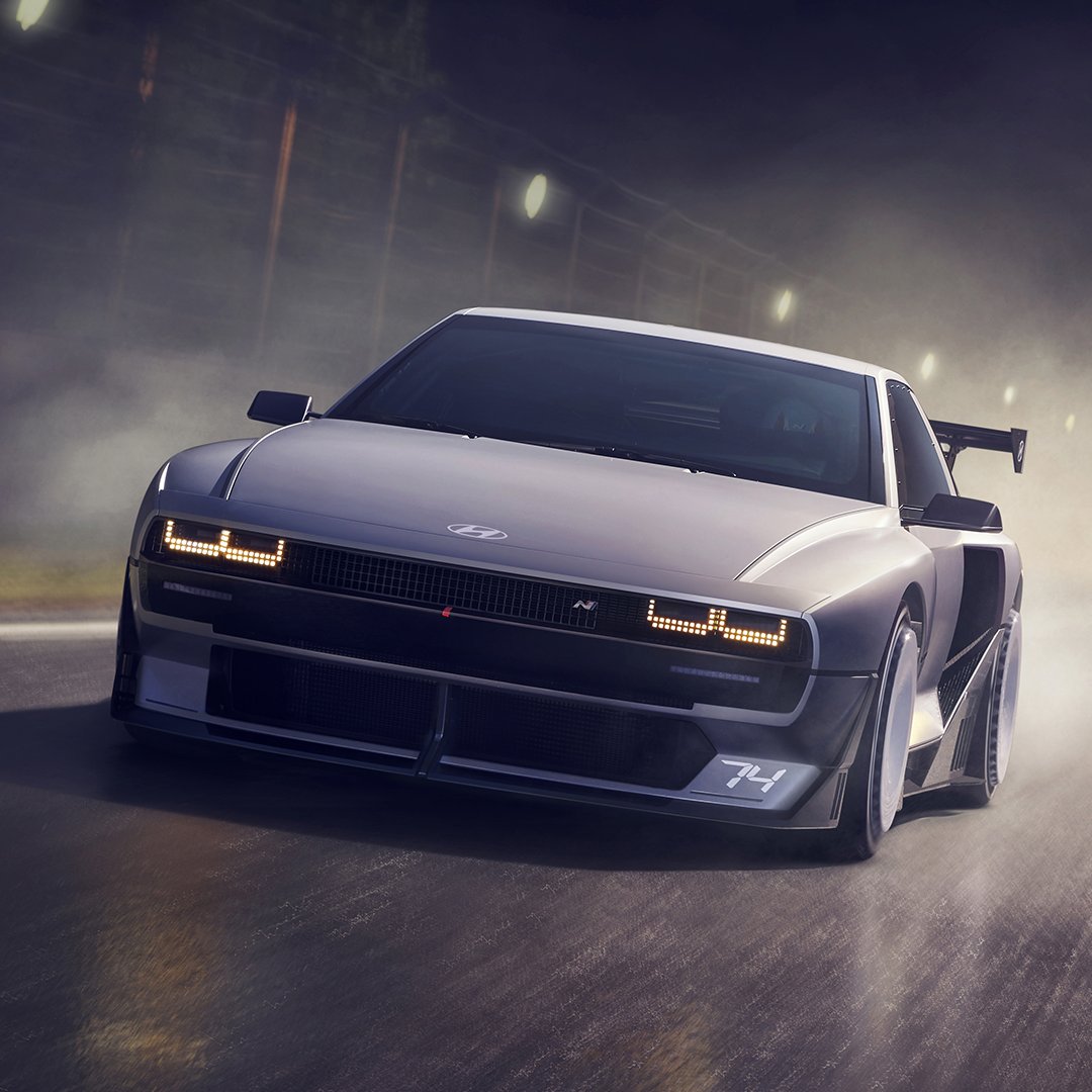 Hyundai USA N Vision 74 Meets The Challenges Of The Era Of Electrification And High Performance Sensibility. This Milestone In Hyundai Design Contains A Vision Of A Future That Respects