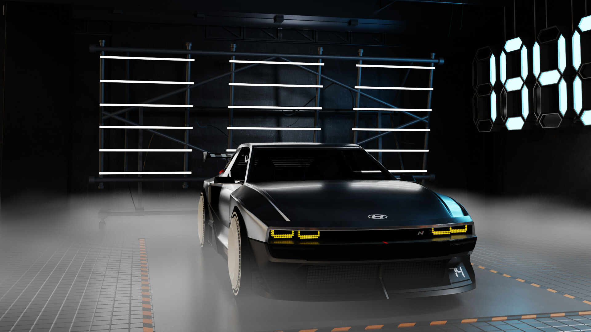 3D Model Of Hyundai N Vision 74 Car