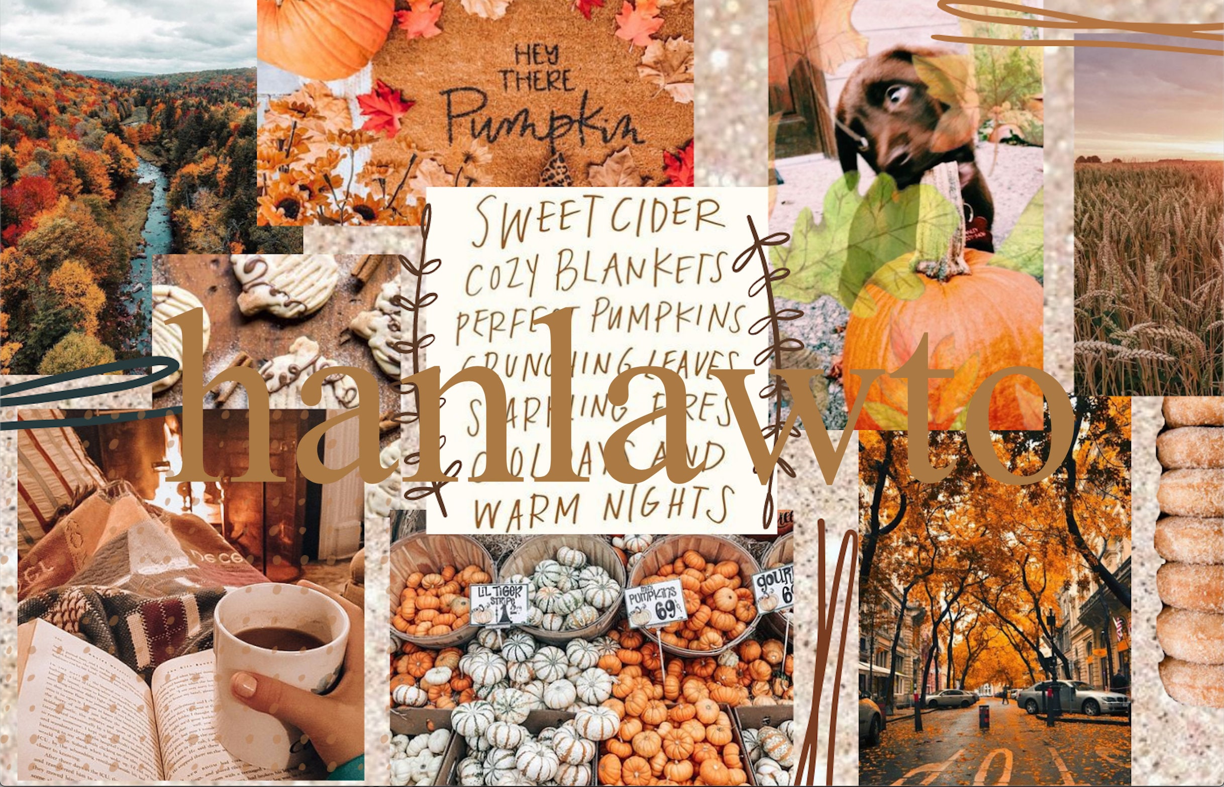 Fall Laptop Collage Wallpaper