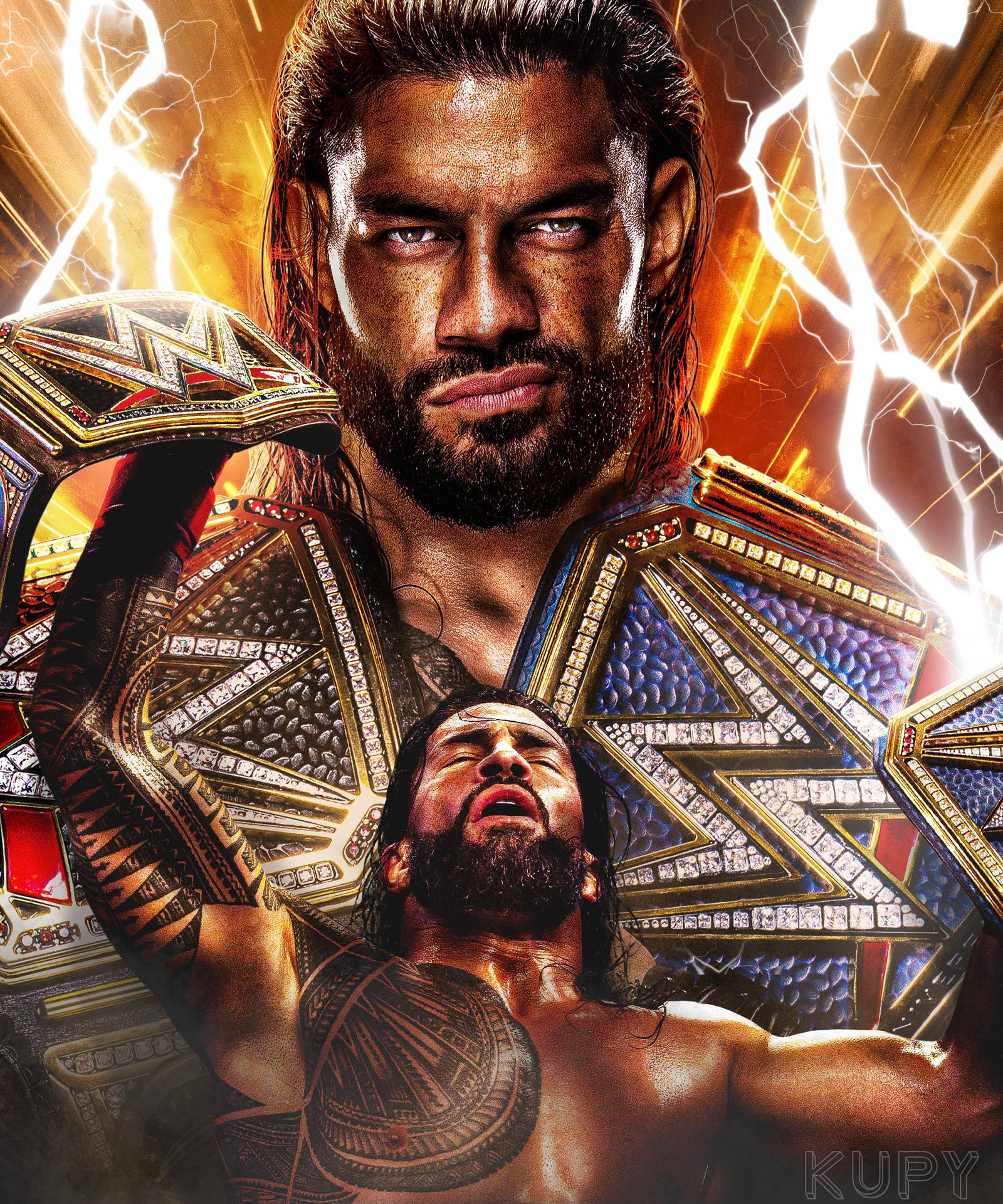 Download WWE Roman Reigns Lightning