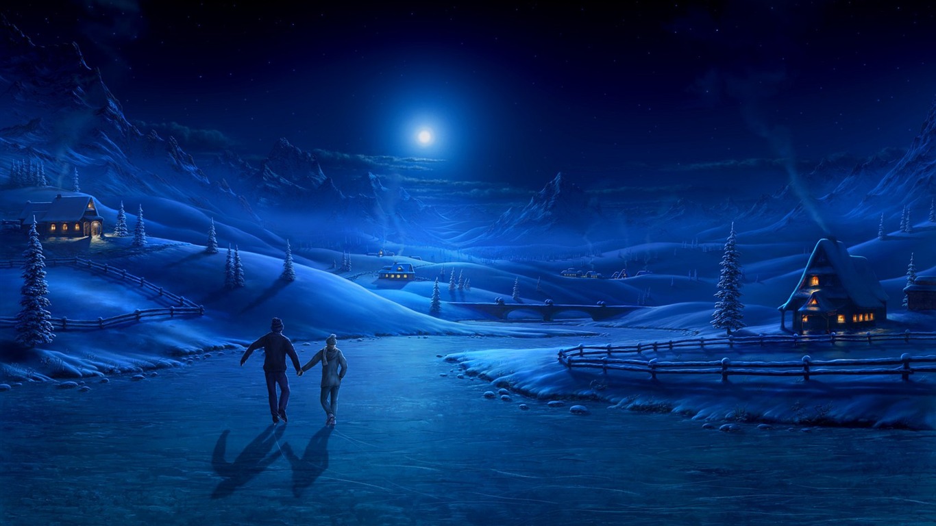 winter night jpg by fel x wallpaper