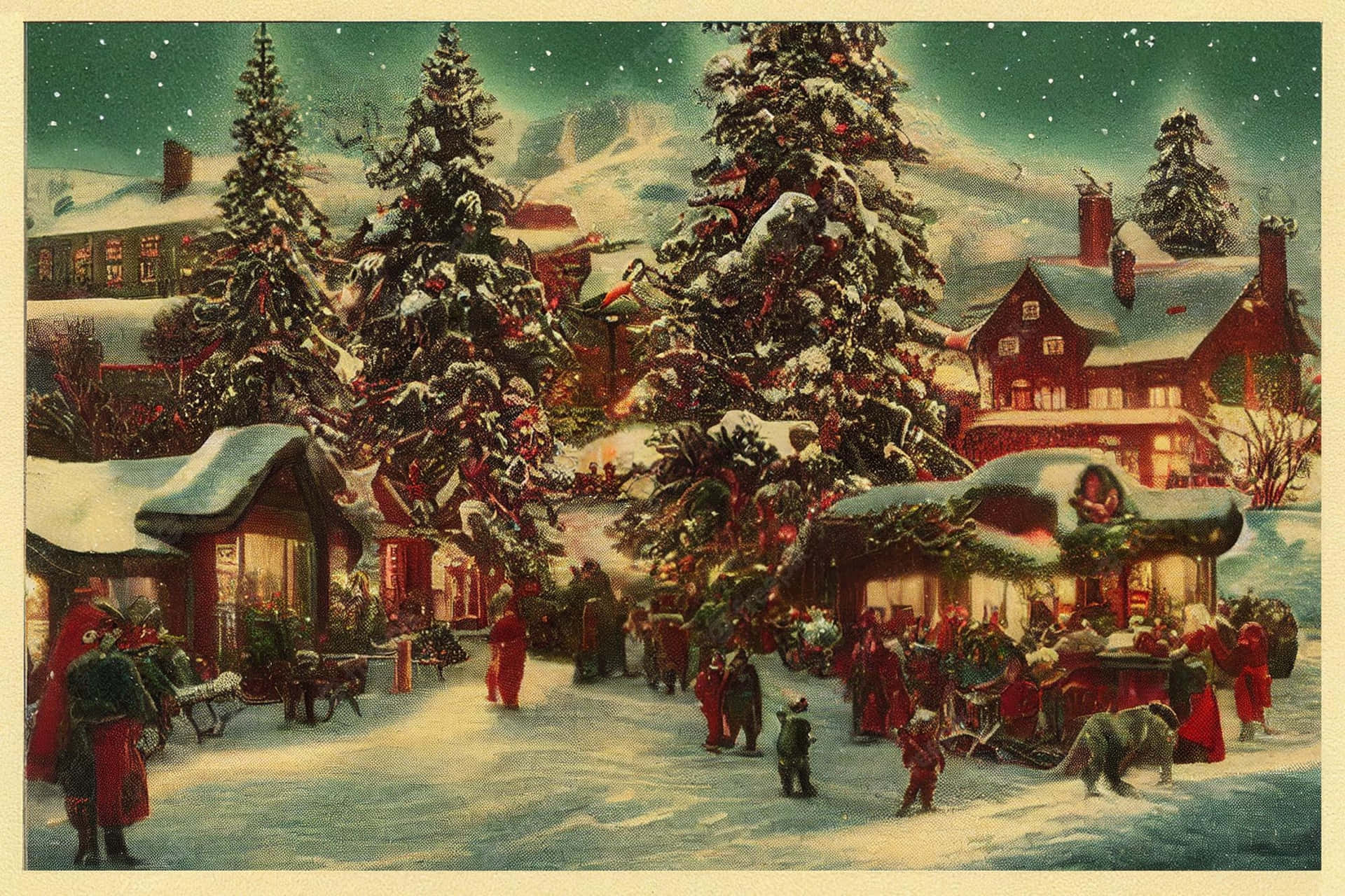 Vintage Christmas Wallpaper