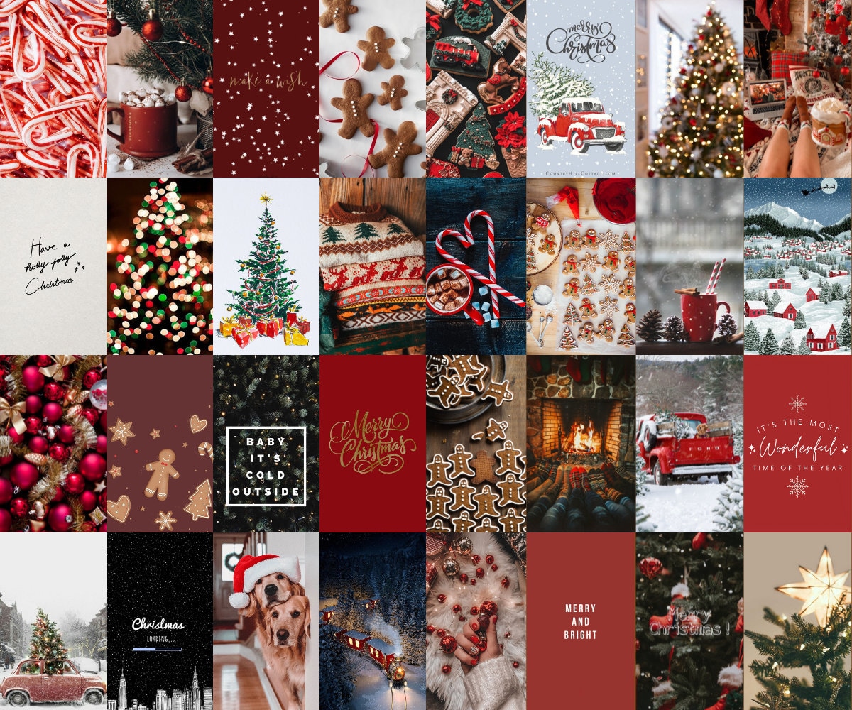 Digital Download Classic Christmas Collage Kit Christmas
